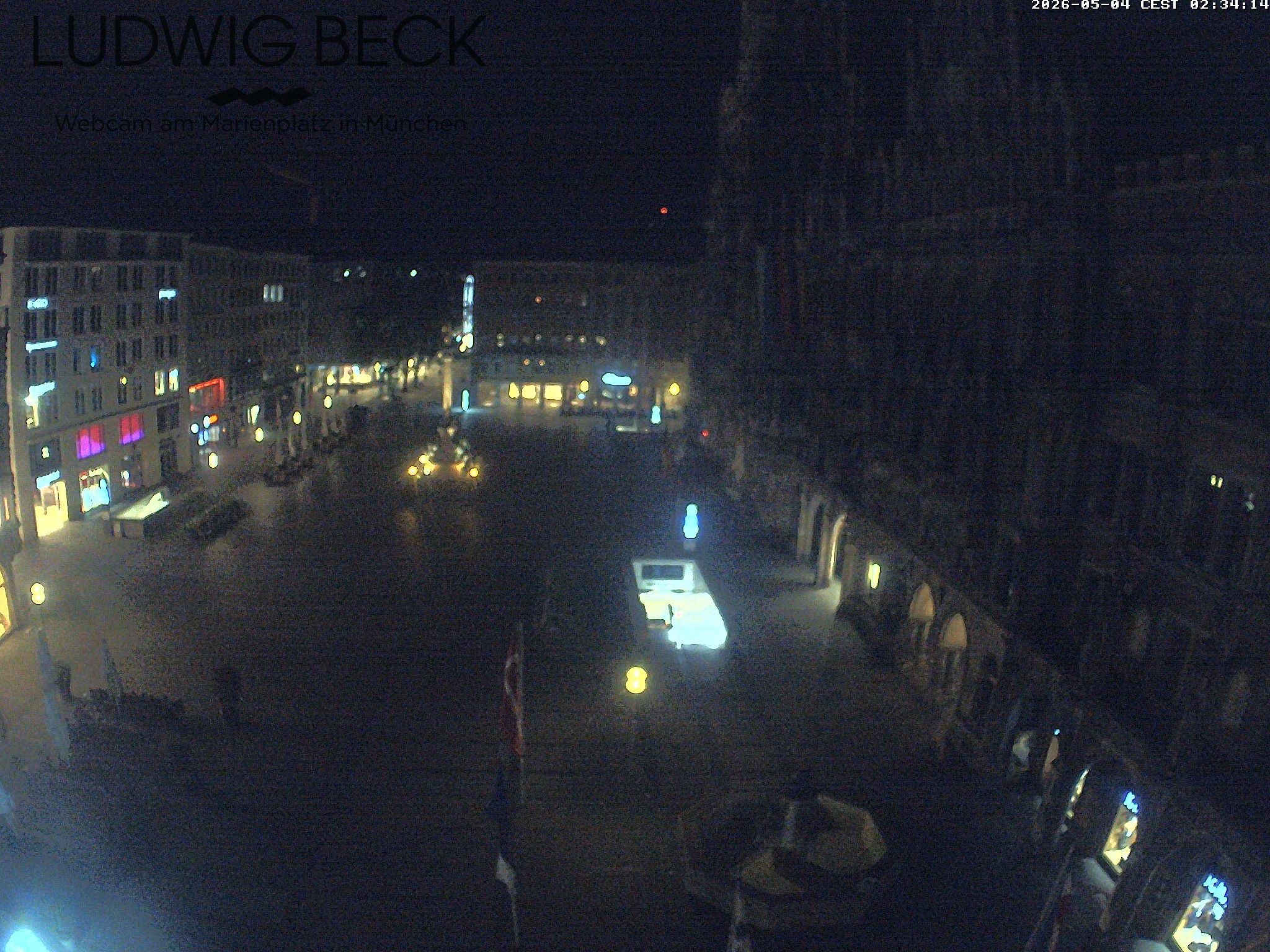 Archiv Foto Webcam am Marienplatz München