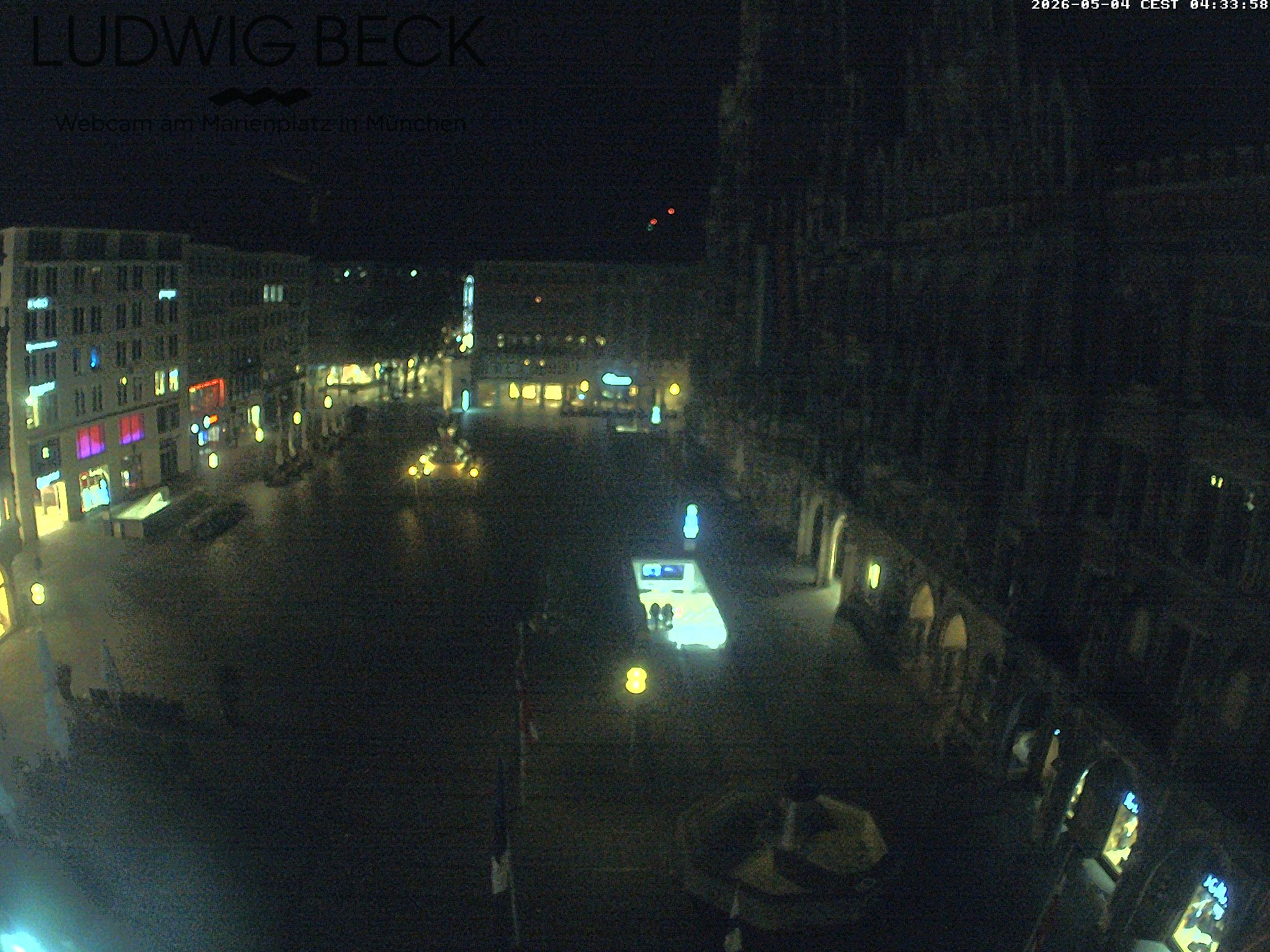 Archiv Foto Webcam am Marienplatz München
