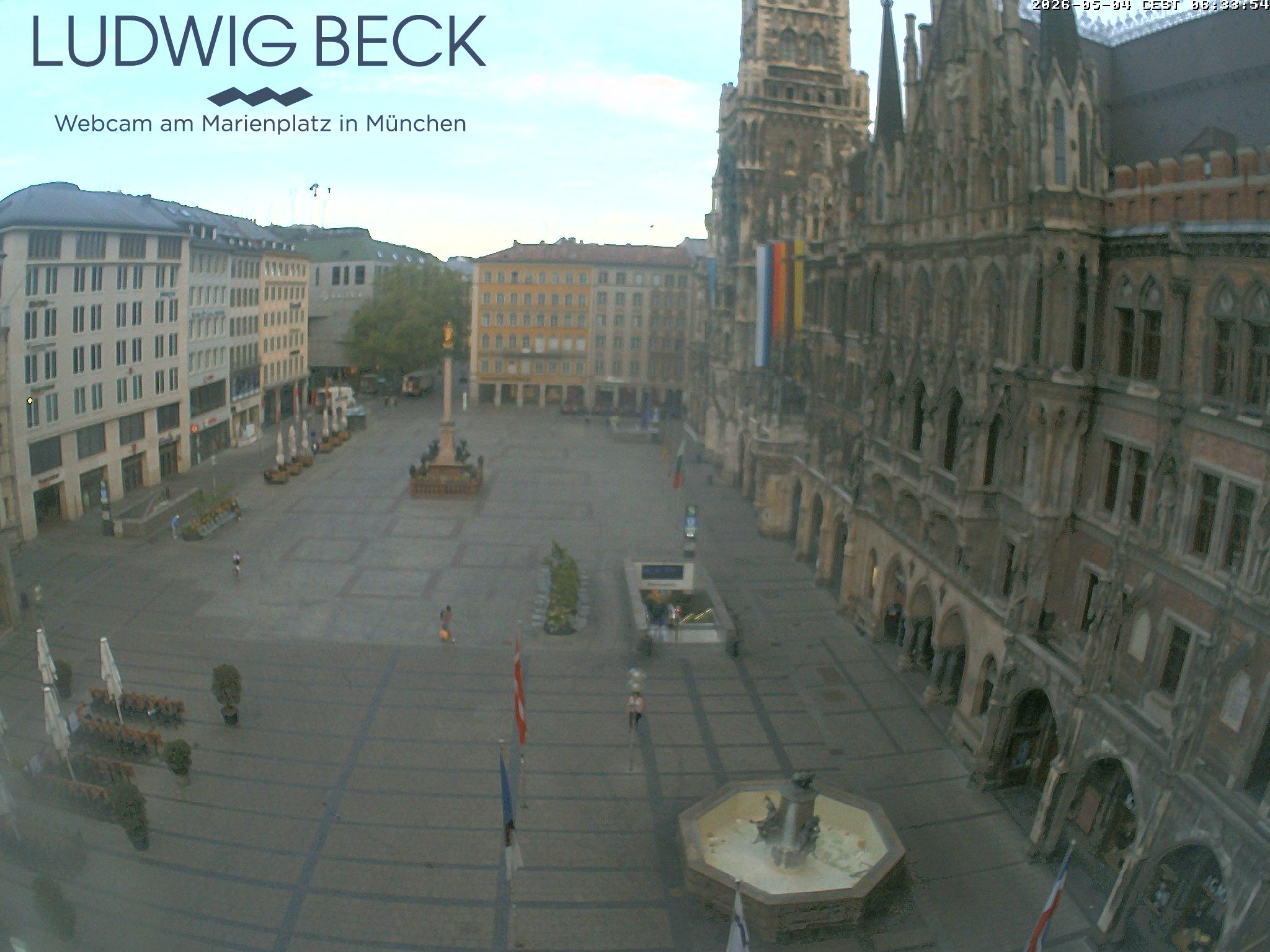 Archiv Foto Webcam am Marienplatz München