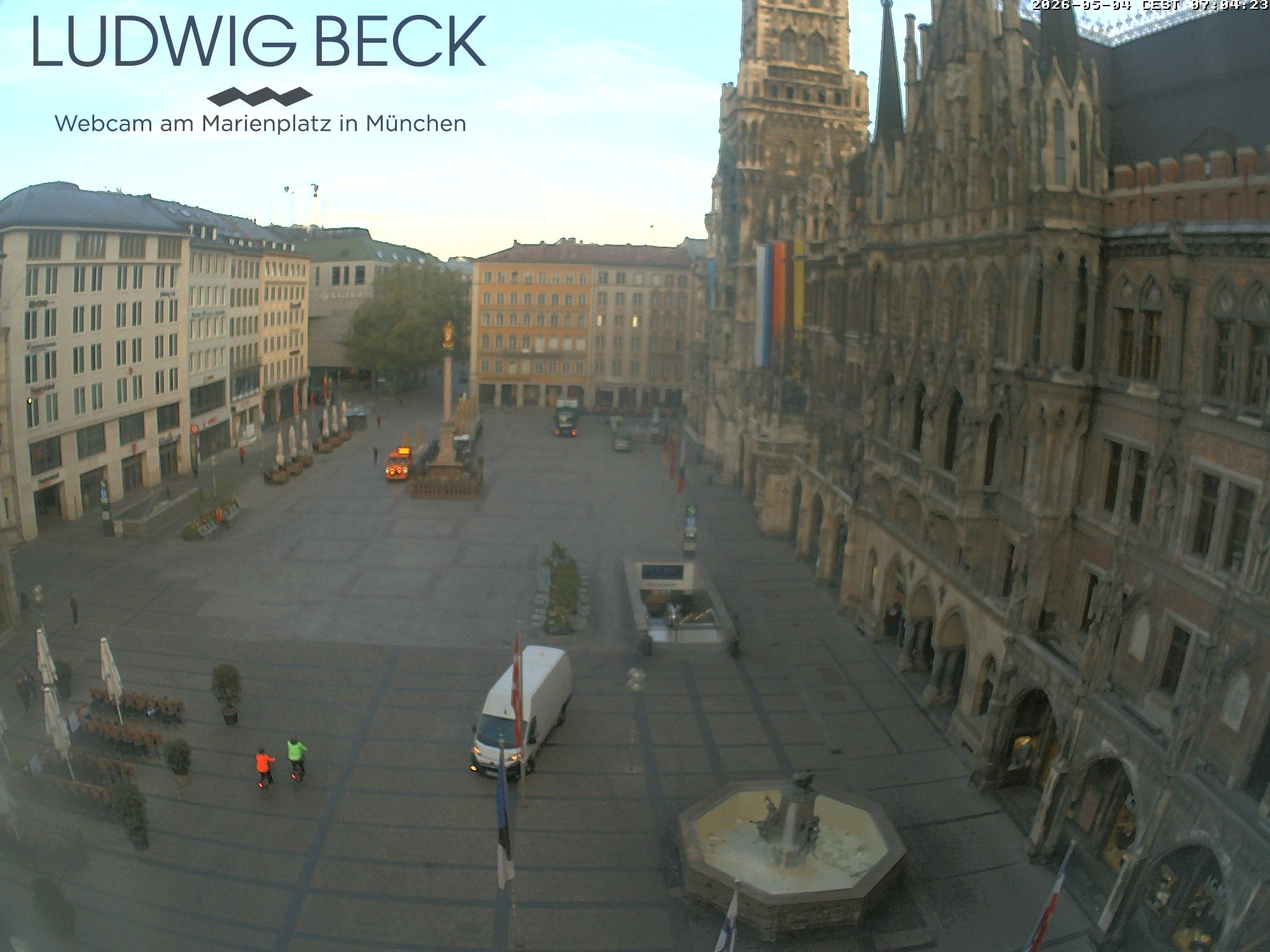 Archiv Foto Webcam am Marienplatz München