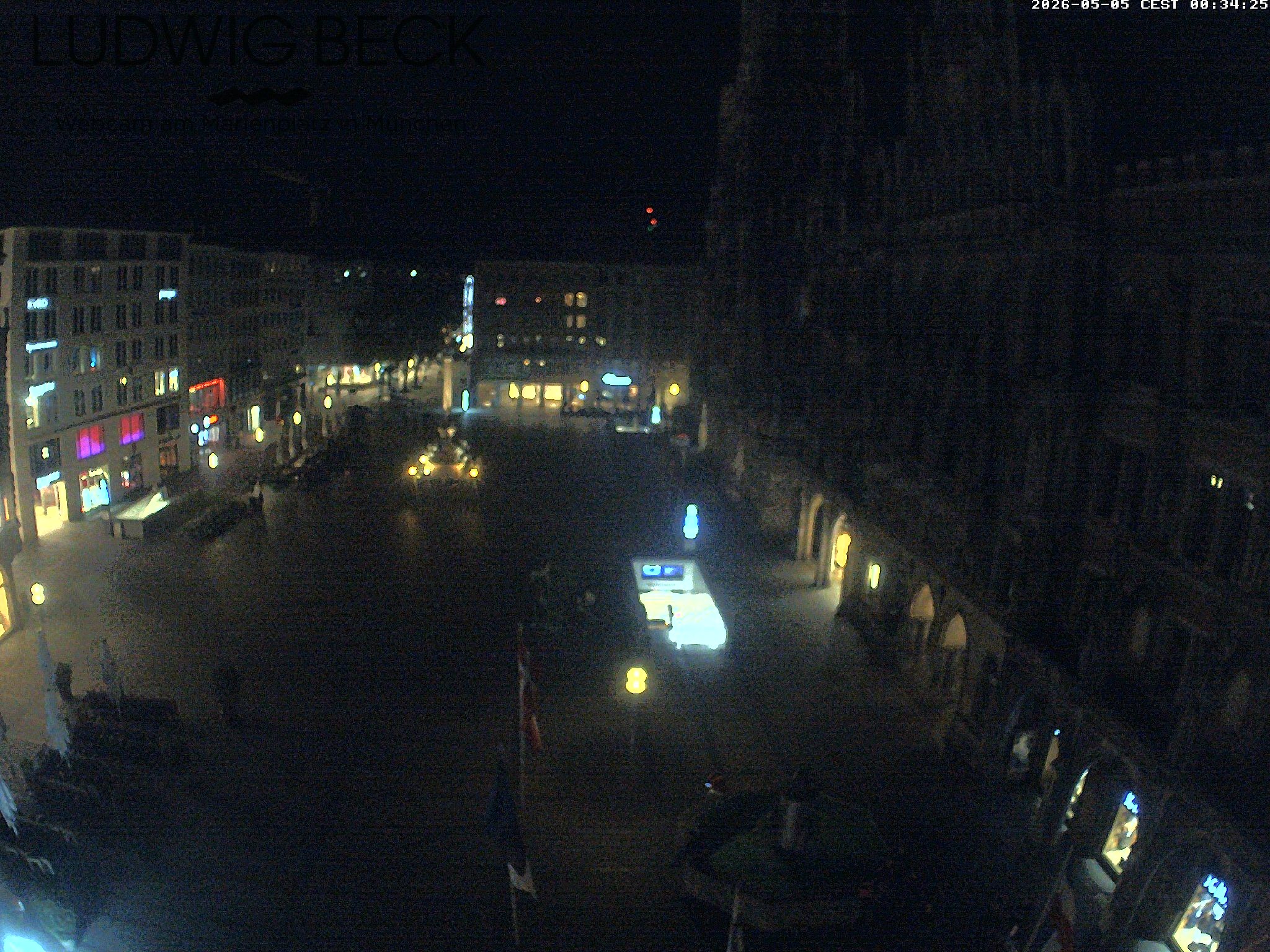 Archiv Foto Webcam am Marienplatz München