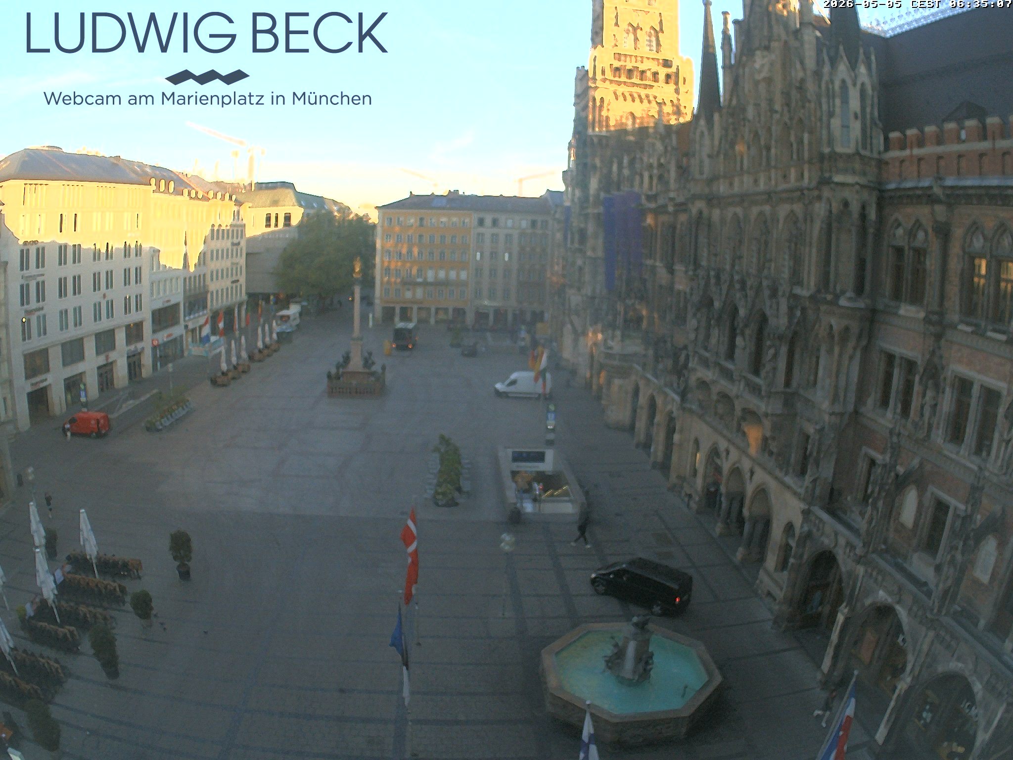 Archiv Foto Webcam am Marienplatz München
