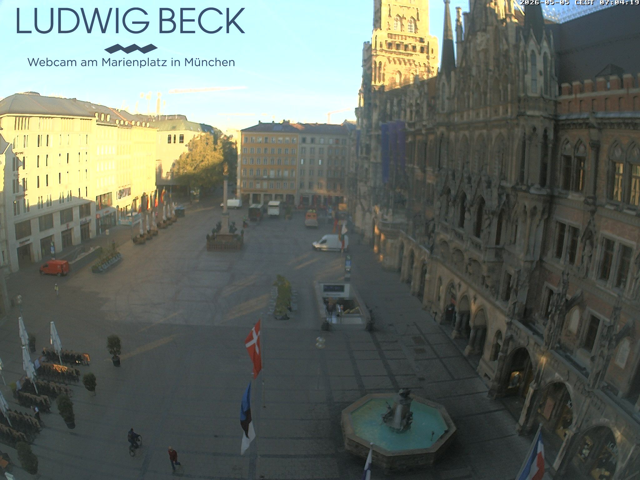 Archiv Foto Webcam am Marienplatz München