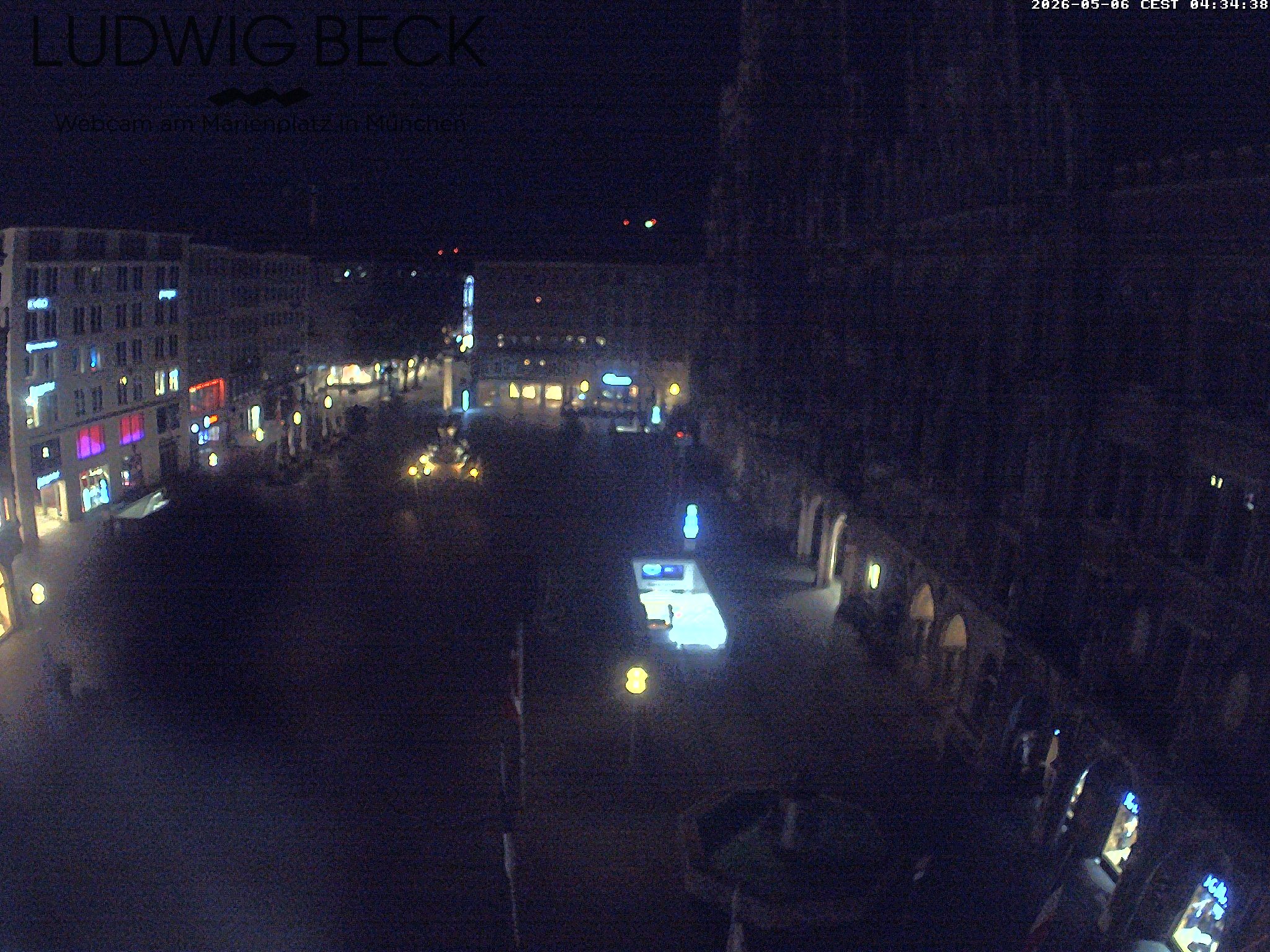 Archiv Foto Webcam am Marienplatz München