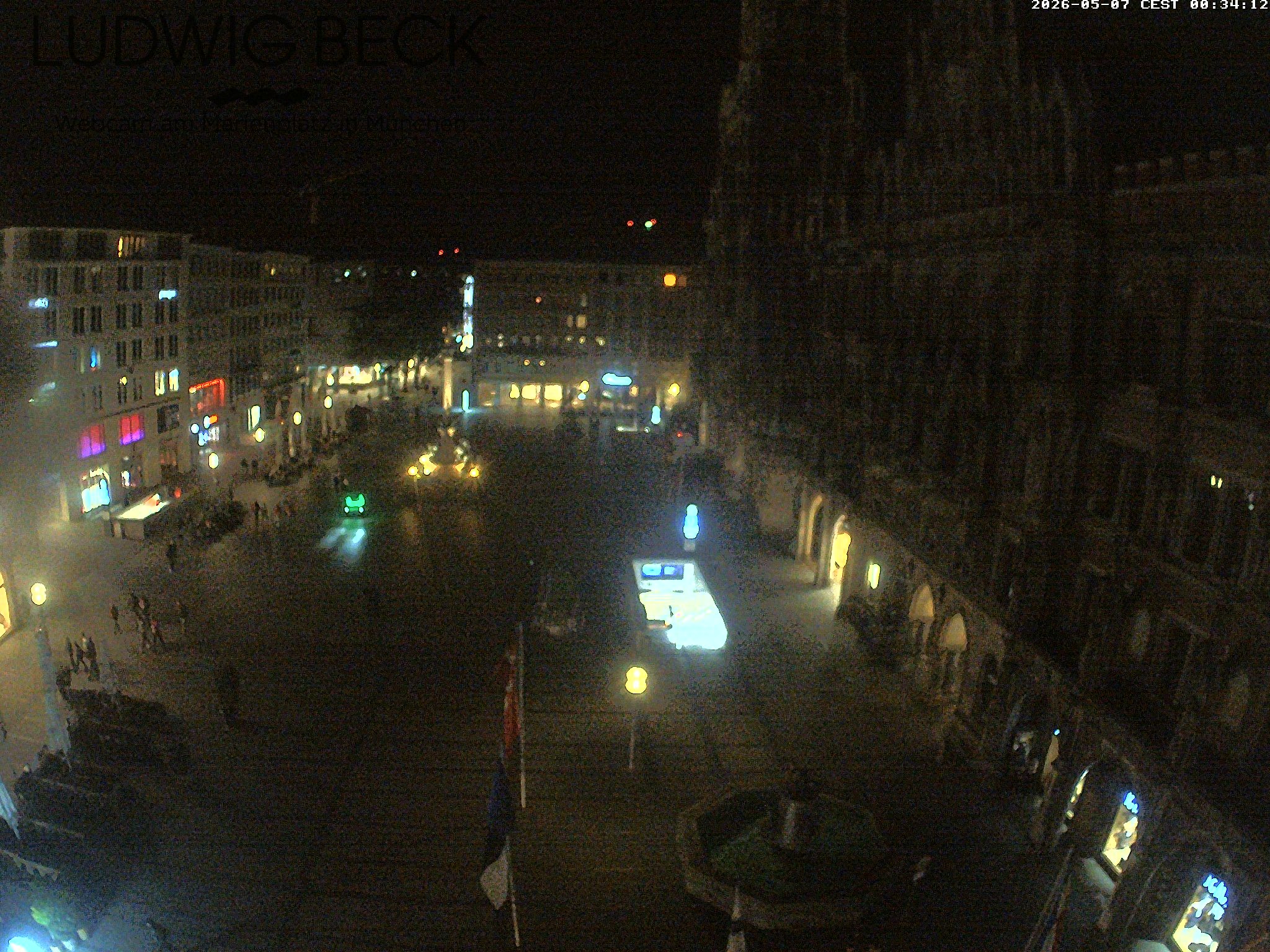 Archived image Webcam at the Marienplatz, Munich