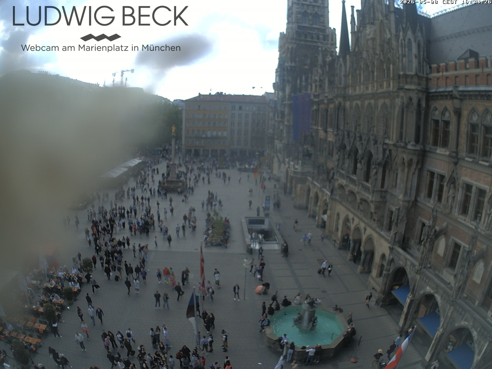 Archived image Webcam at the Marienplatz, Munich