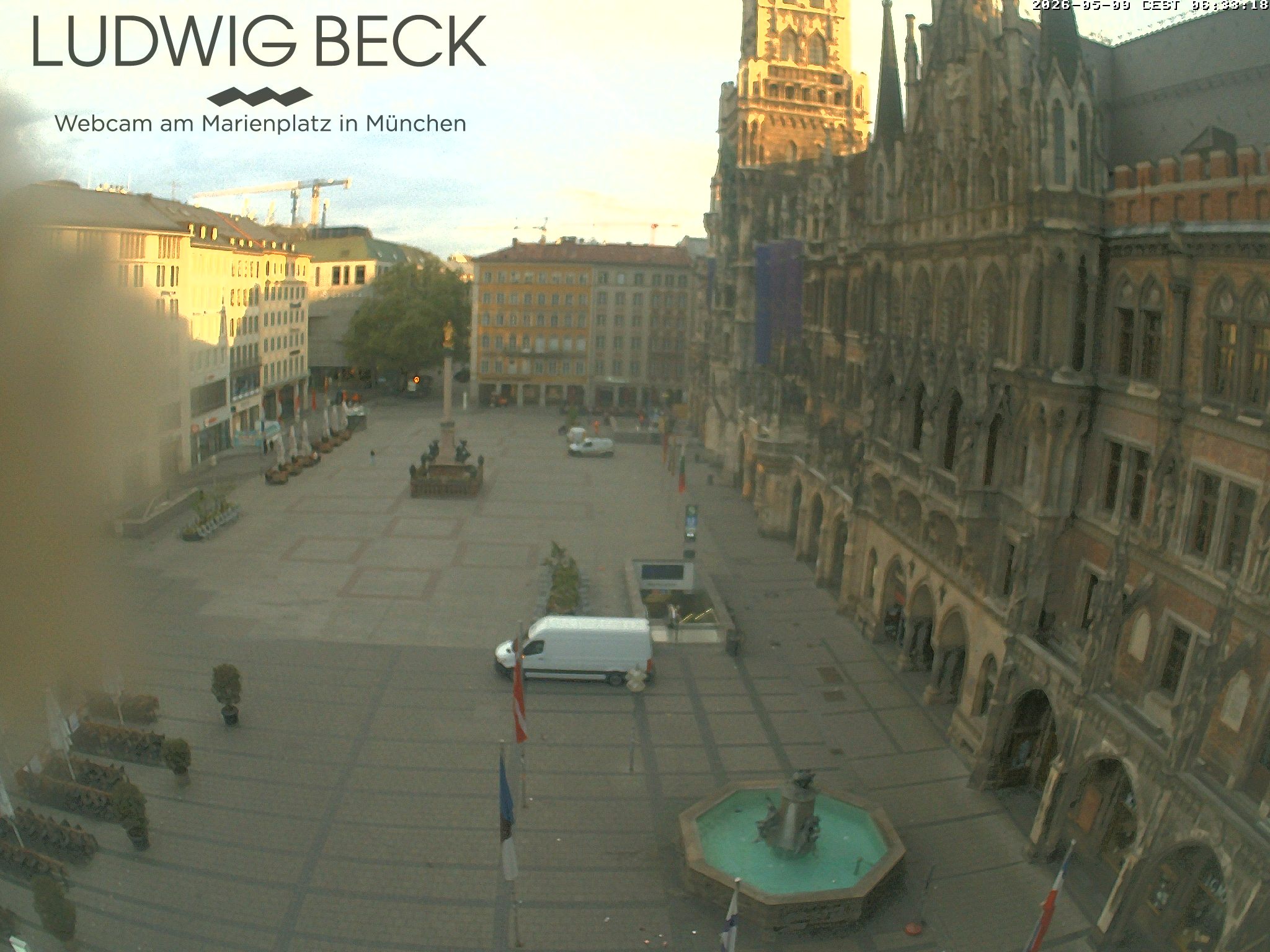 Archiv Foto Webcam am Marienplatz München