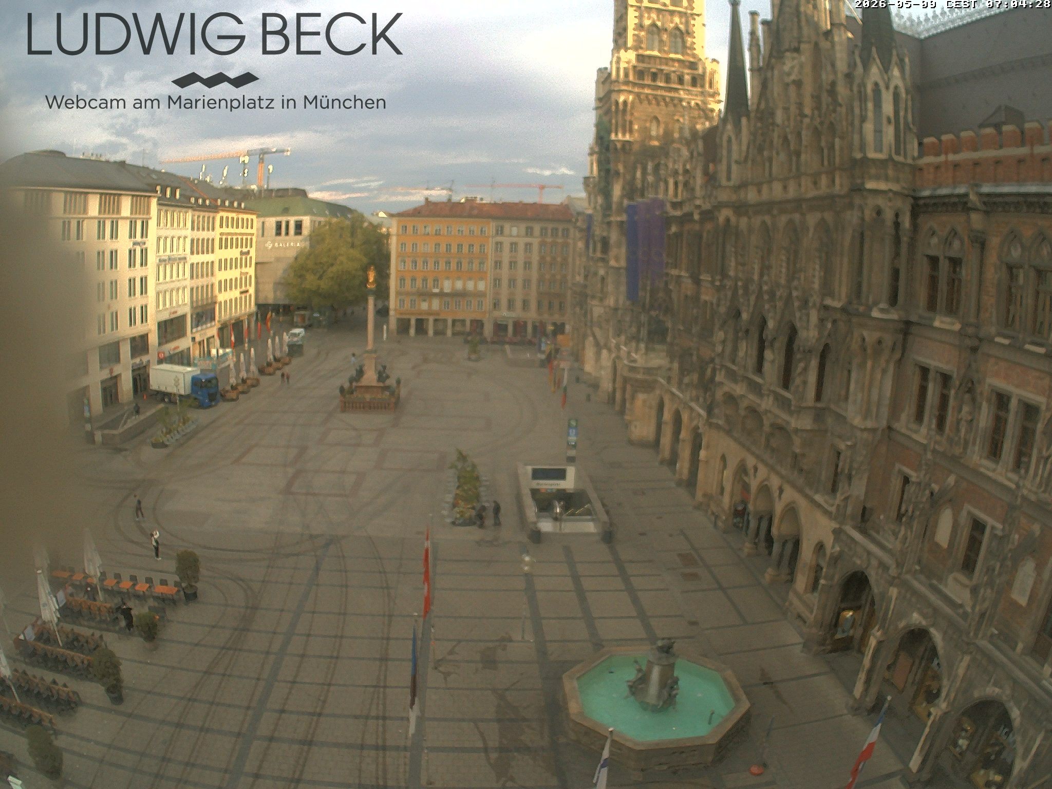 Archiv Foto Webcam am Marienplatz München