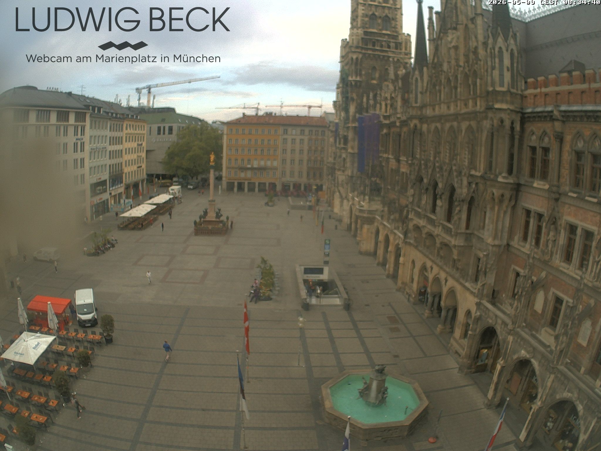 Archiv Foto Webcam am Marienplatz München