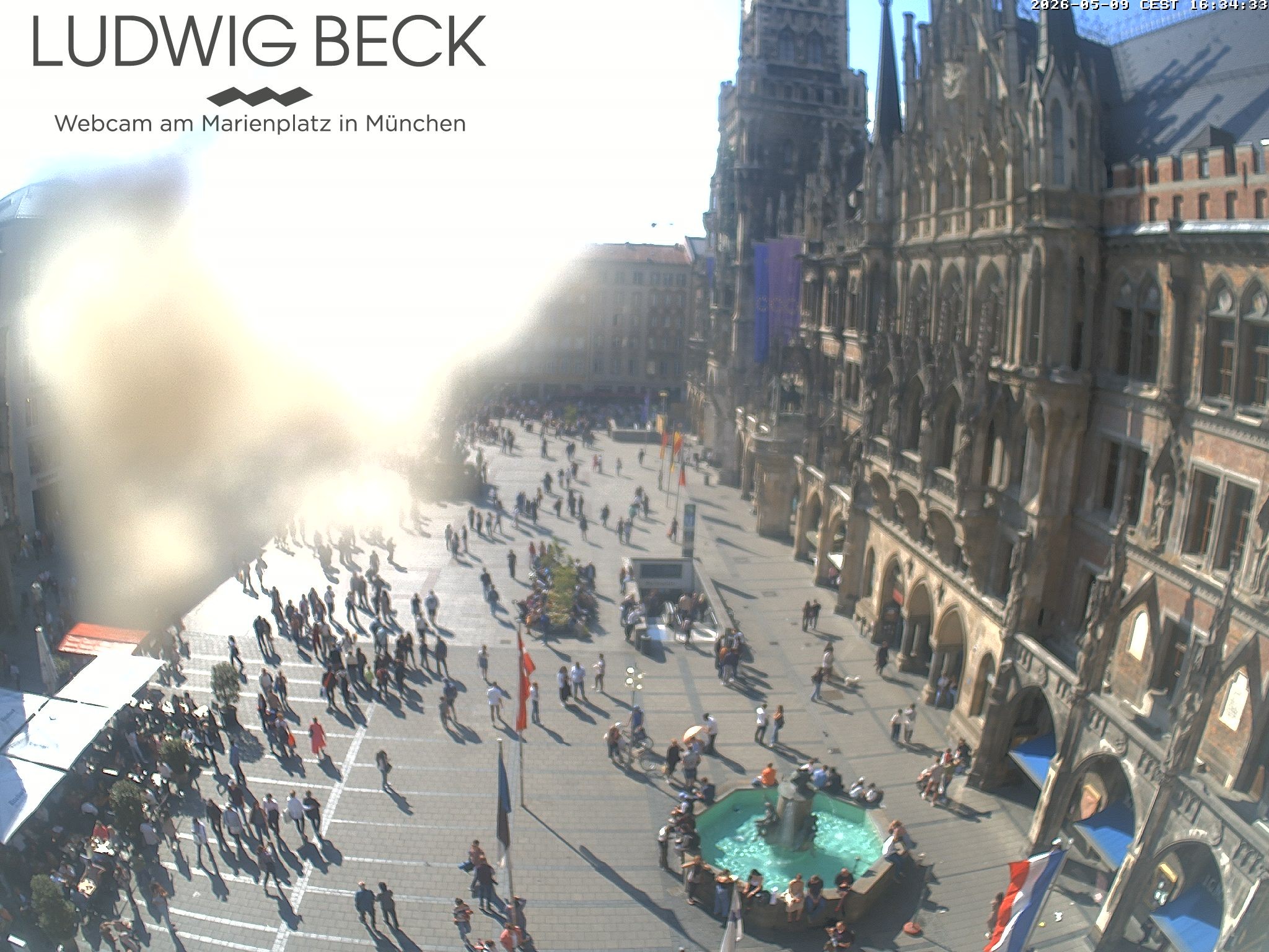 Archived image Webcam at the Marienplatz, Munich