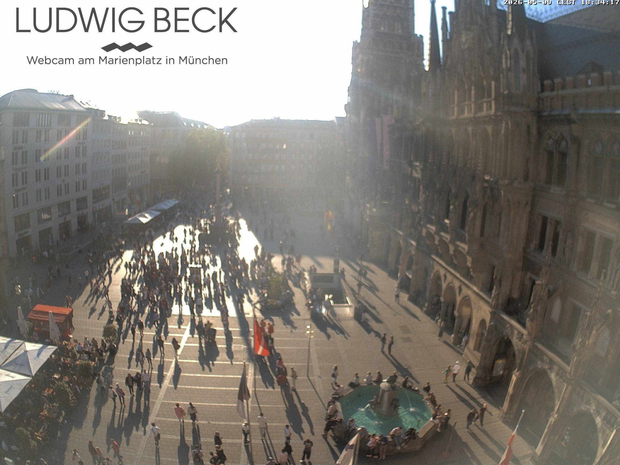 Archiv Foto Webcam am Marienplatz München