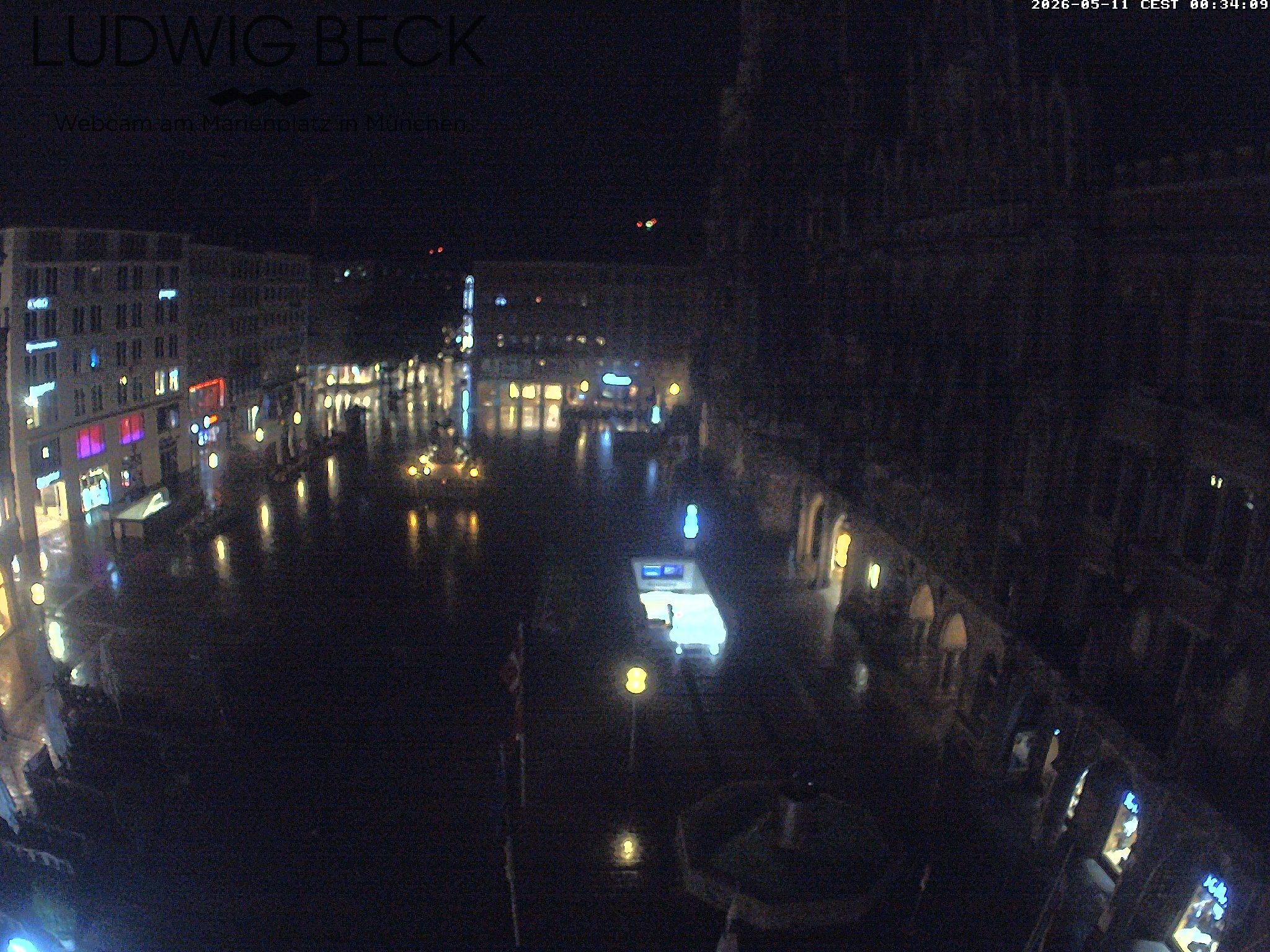 Archiv Foto Webcam am Marienplatz München