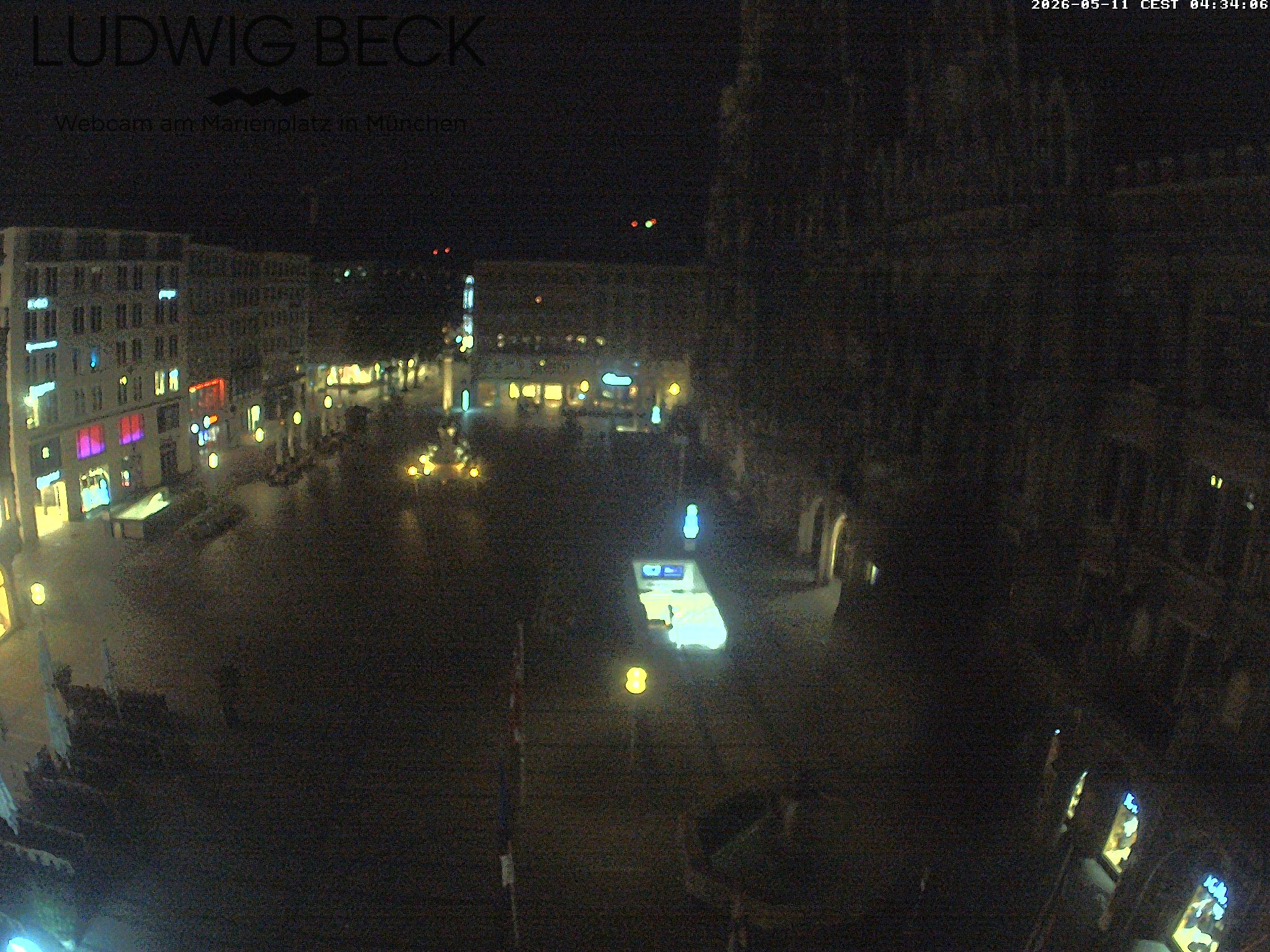Archiv Foto Webcam am Marienplatz München