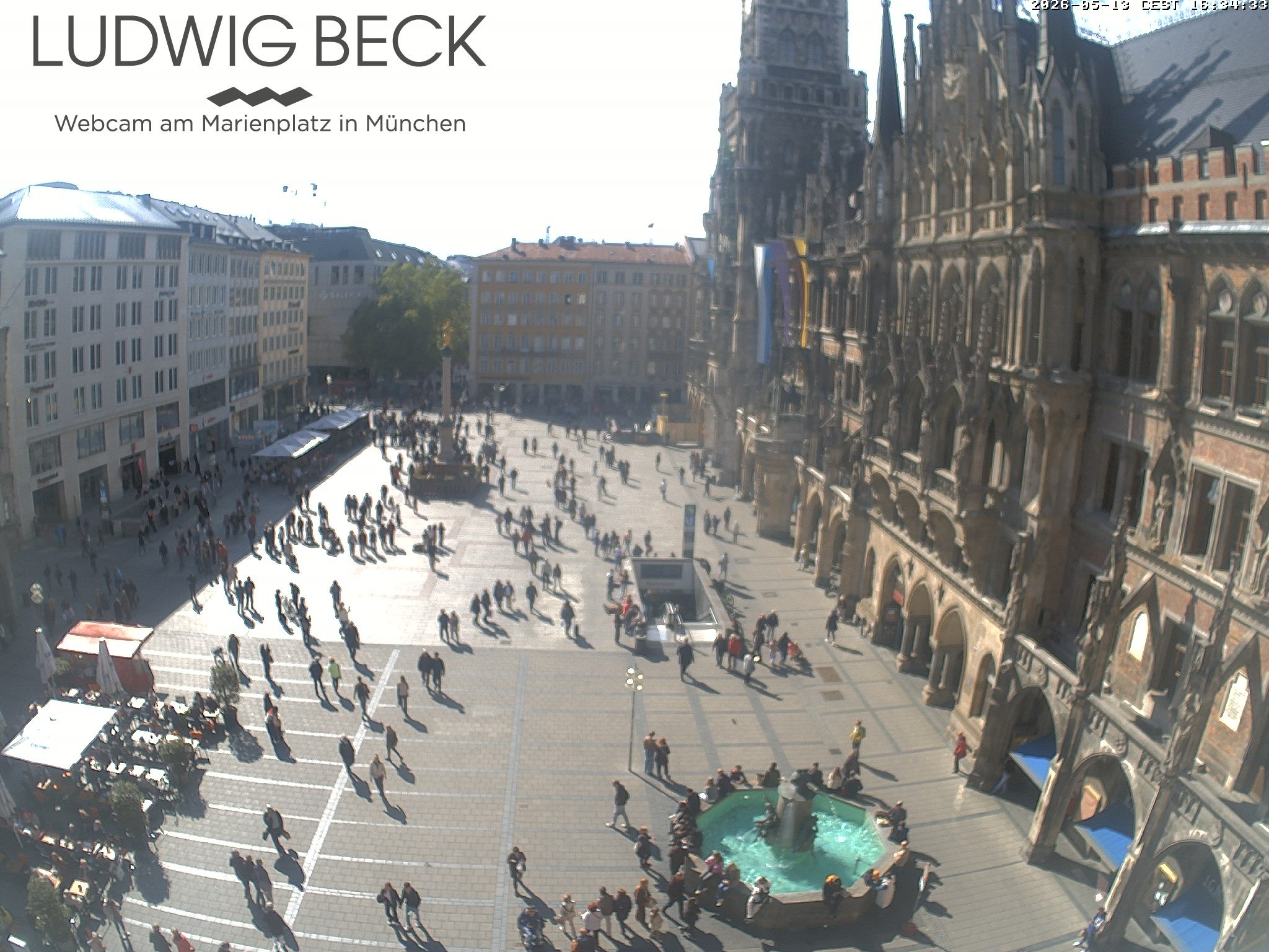 Archived image Webcam at the Marienplatz, Munich