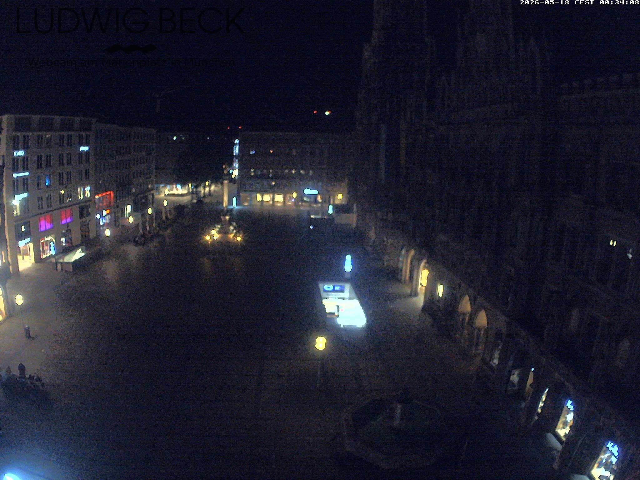Archiv Foto Webcam am Marienplatz München