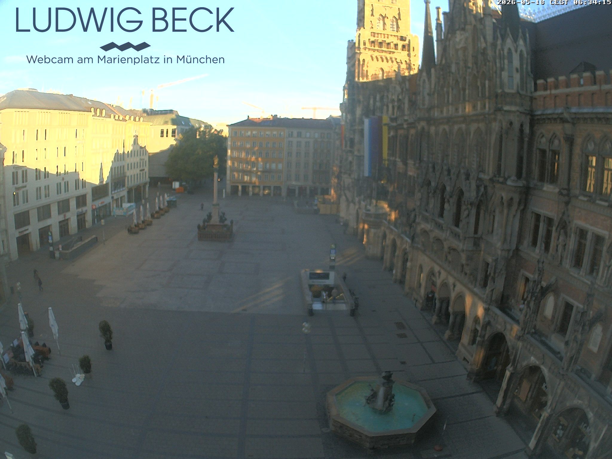 Archiv Foto Webcam am Marienplatz München