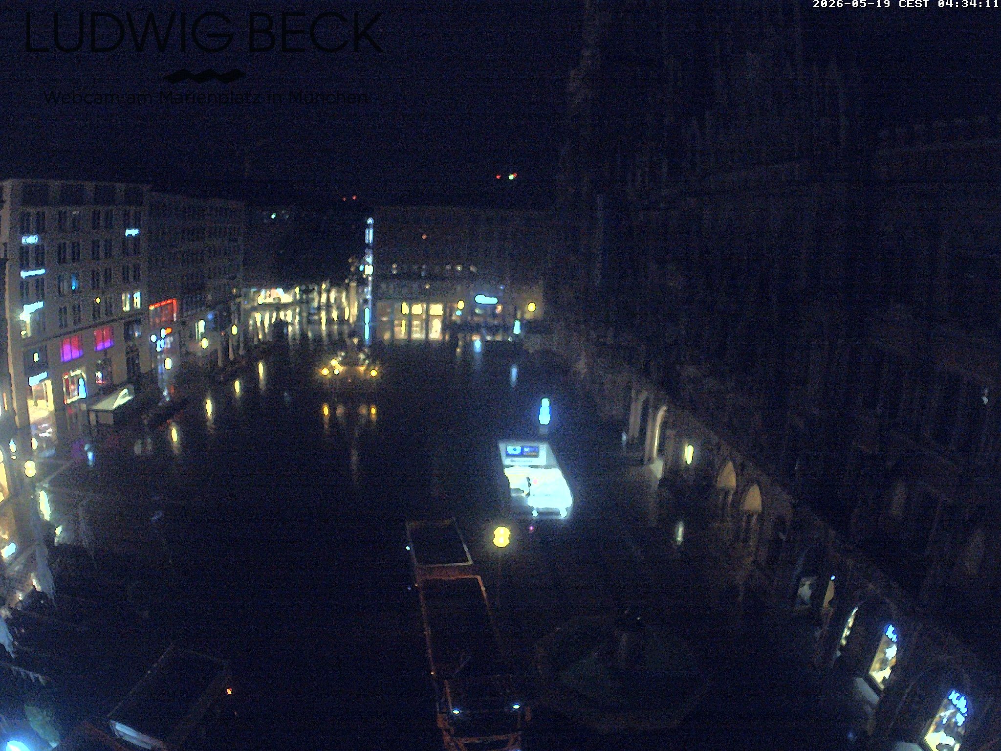 Archived image Webcam at the Marienplatz, Munich