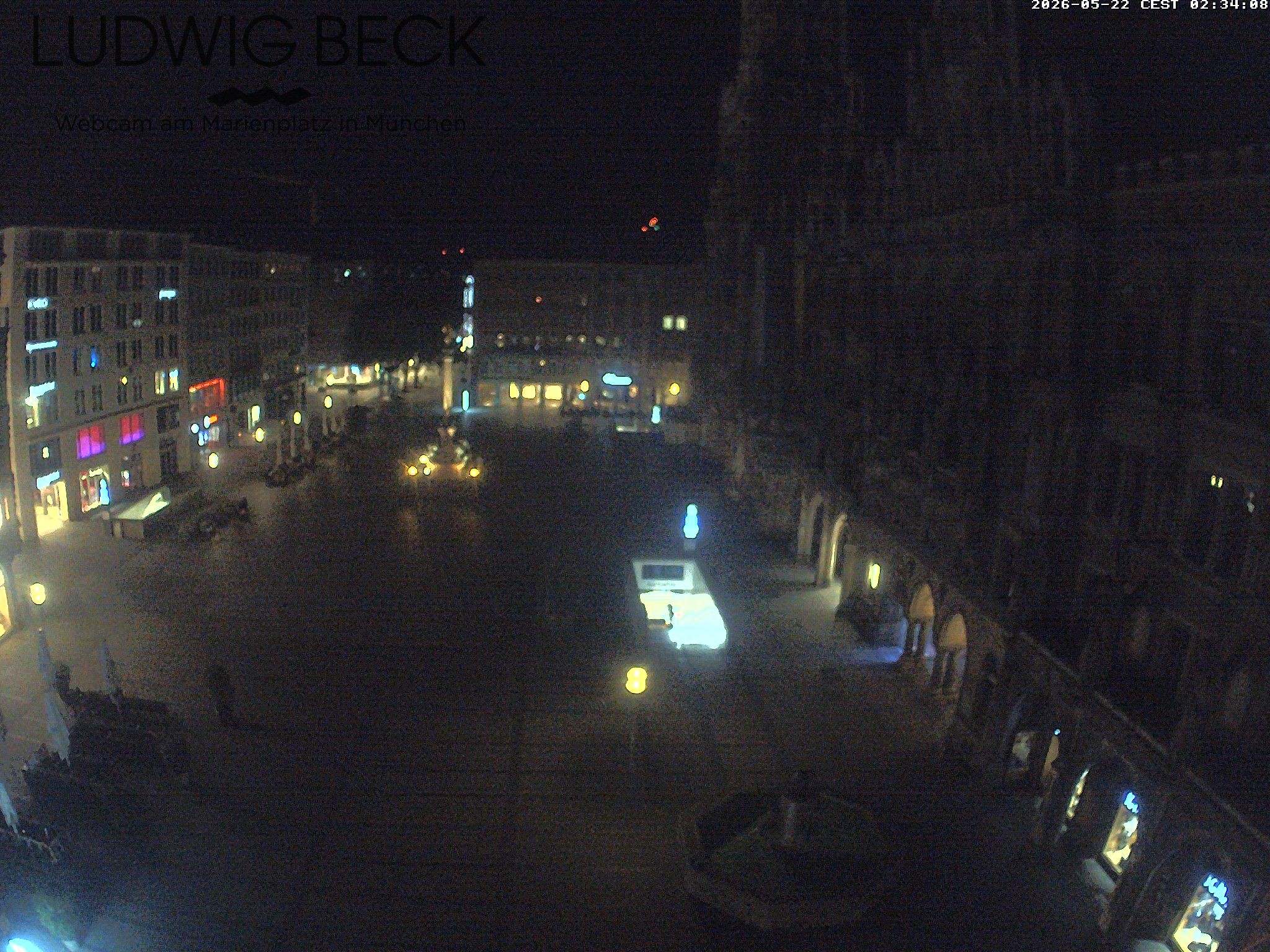 Archiv Foto Webcam am Marienplatz München