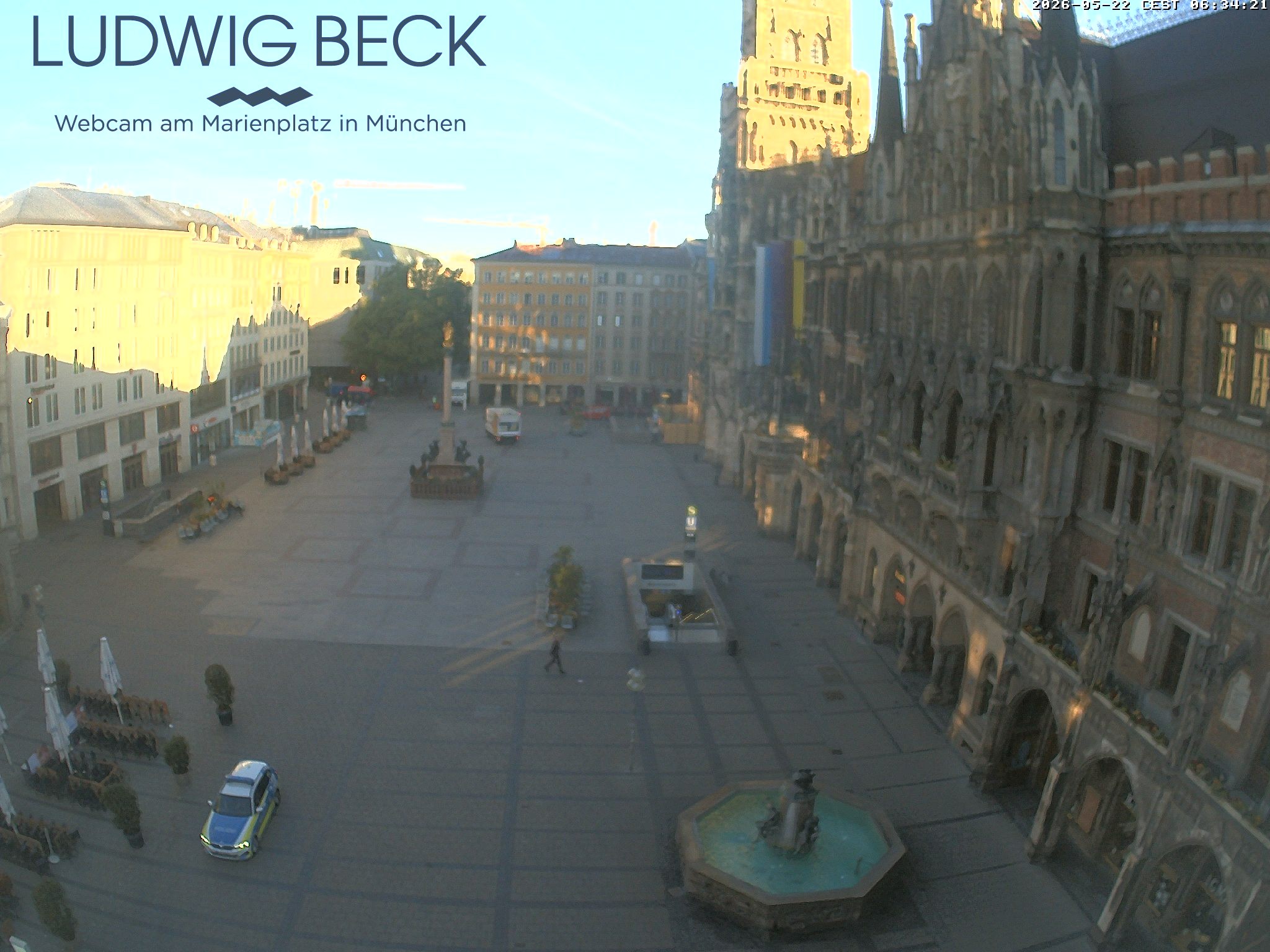 Archiv Foto Webcam am Marienplatz München