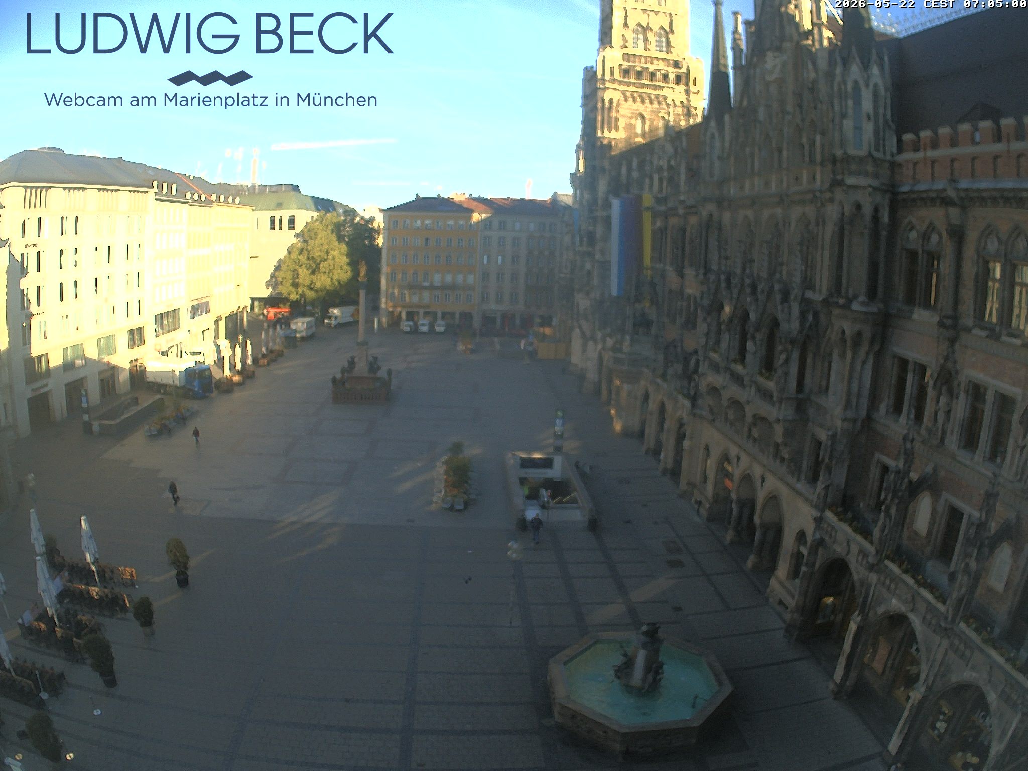 Archiv Foto Webcam am Marienplatz München