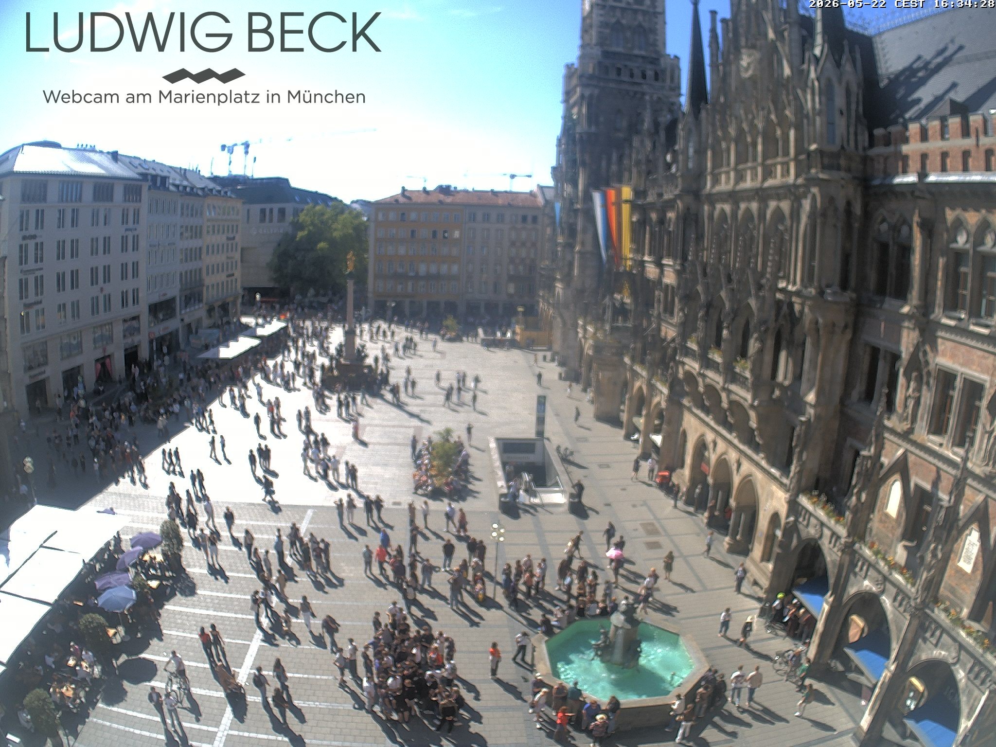 Archiv Foto Webcam am Marienplatz München