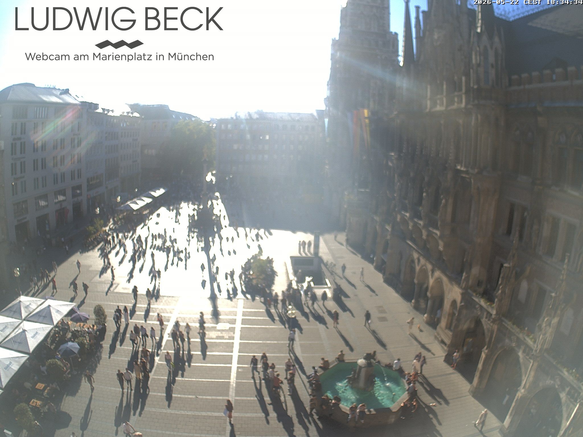 Archiv Foto Webcam am Marienplatz München