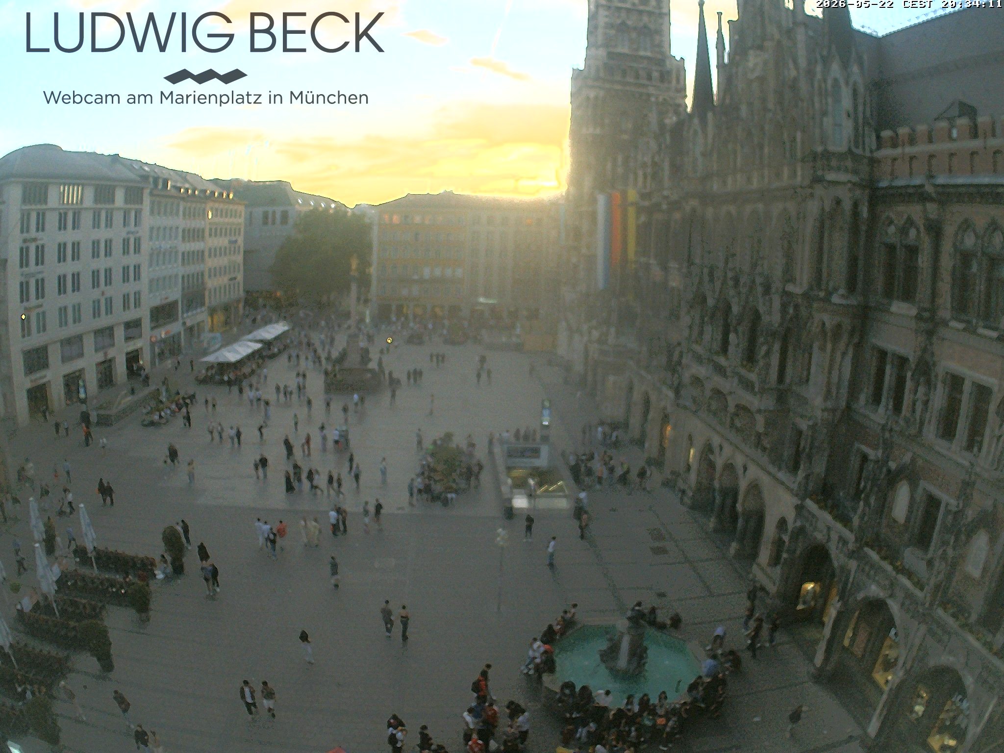 Archiv Foto Webcam am Marienplatz München
