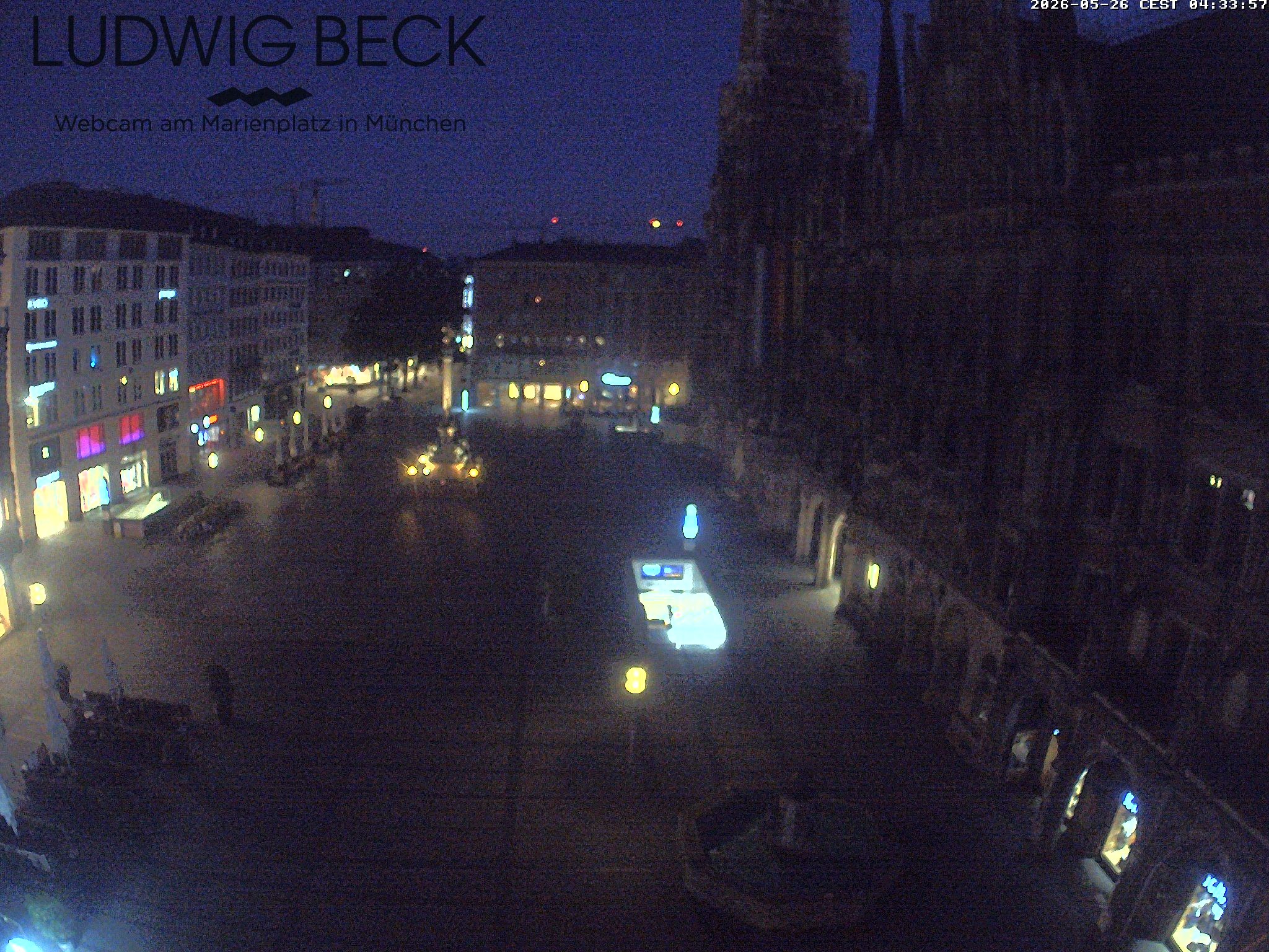 Archived image Webcam at the Marienplatz, Munich