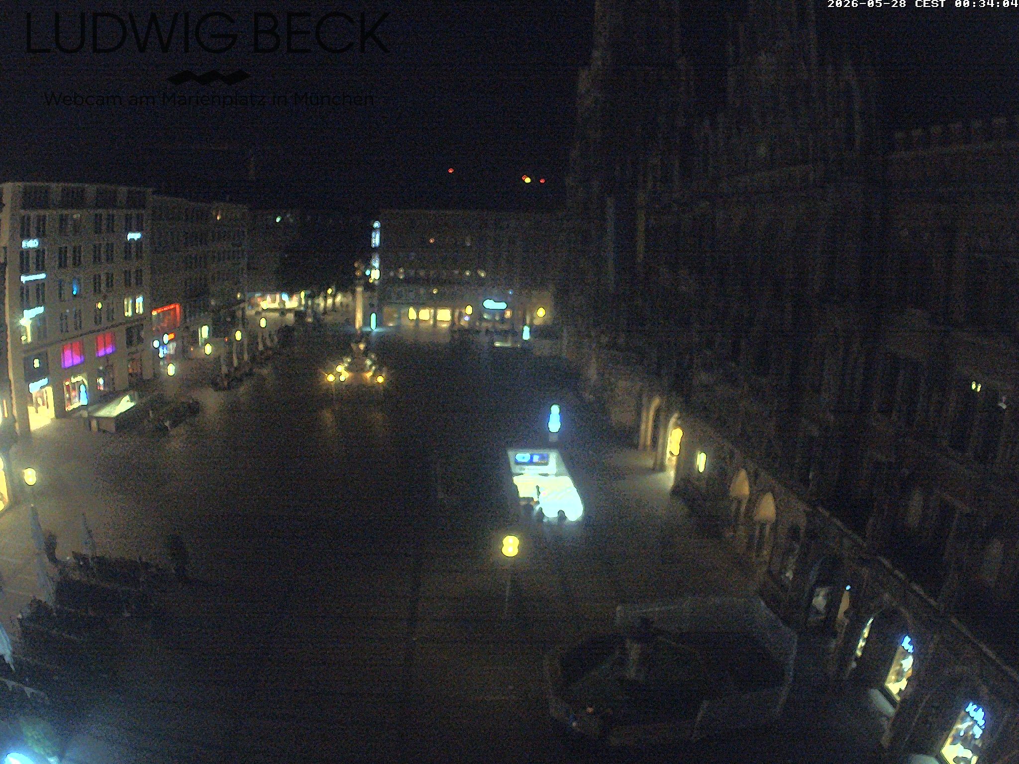 Archiv Foto Webcam am Marienplatz München