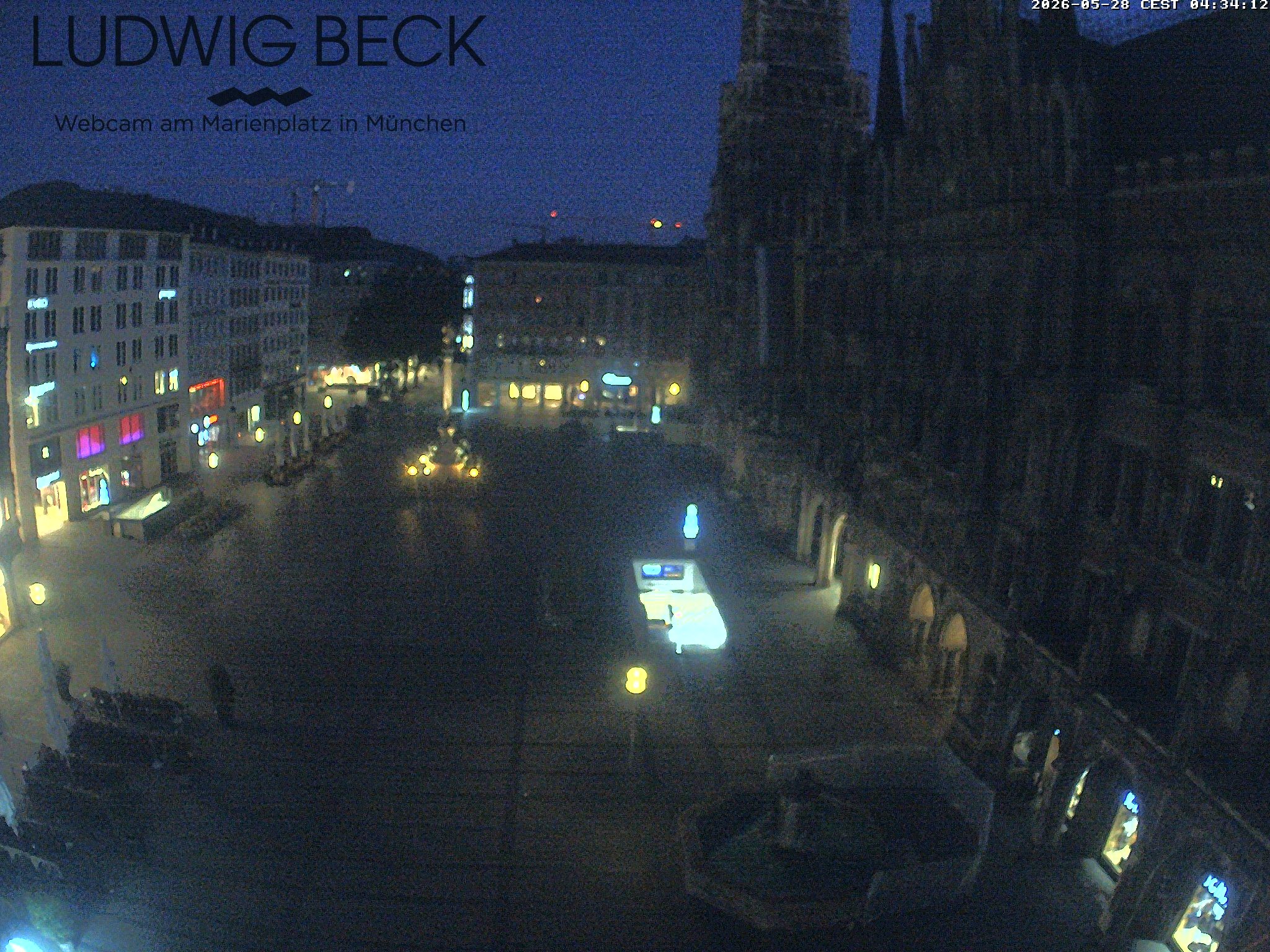 Archiv Foto Webcam am Marienplatz München