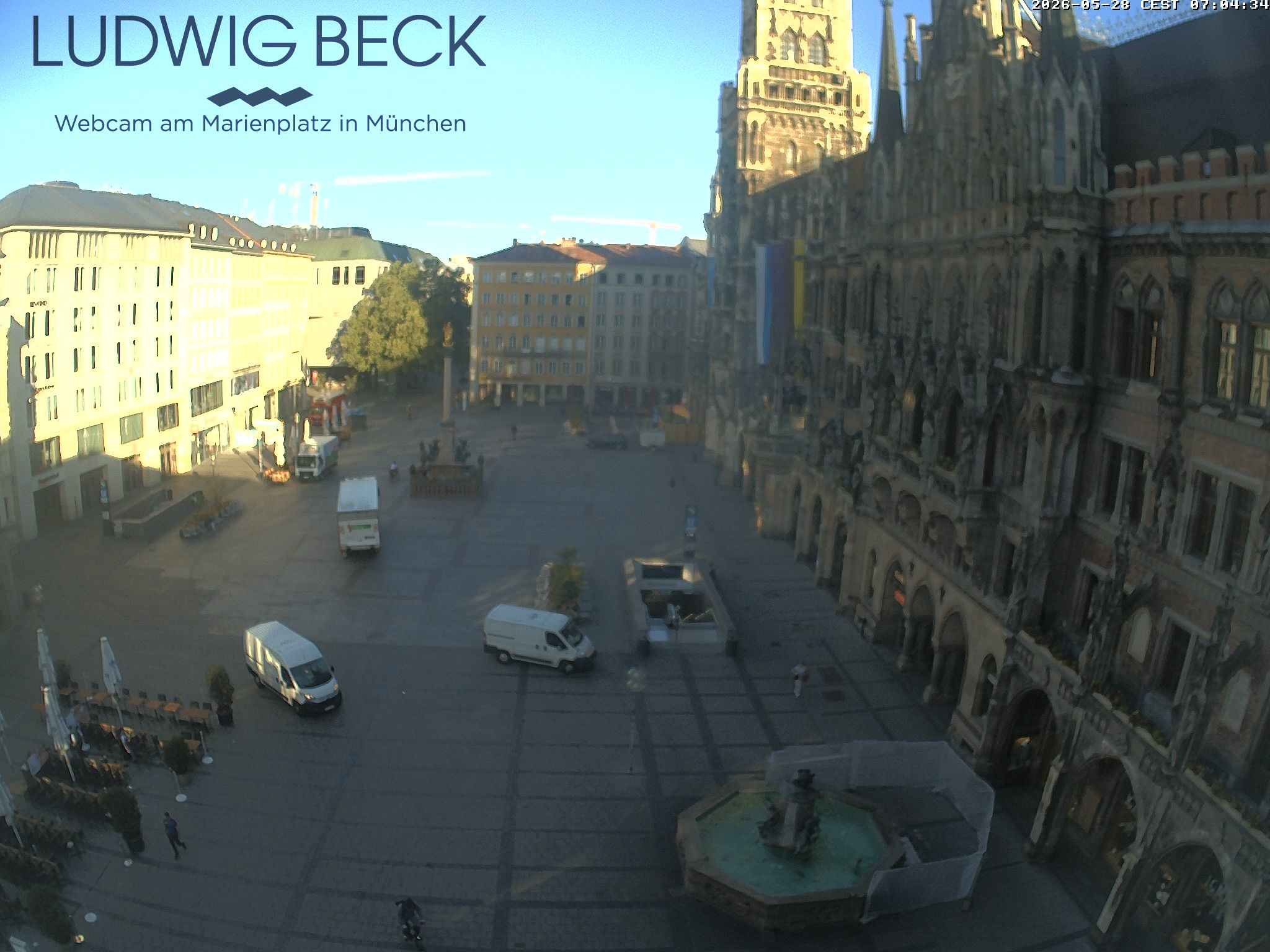 Archiv Foto Webcam am Marienplatz München