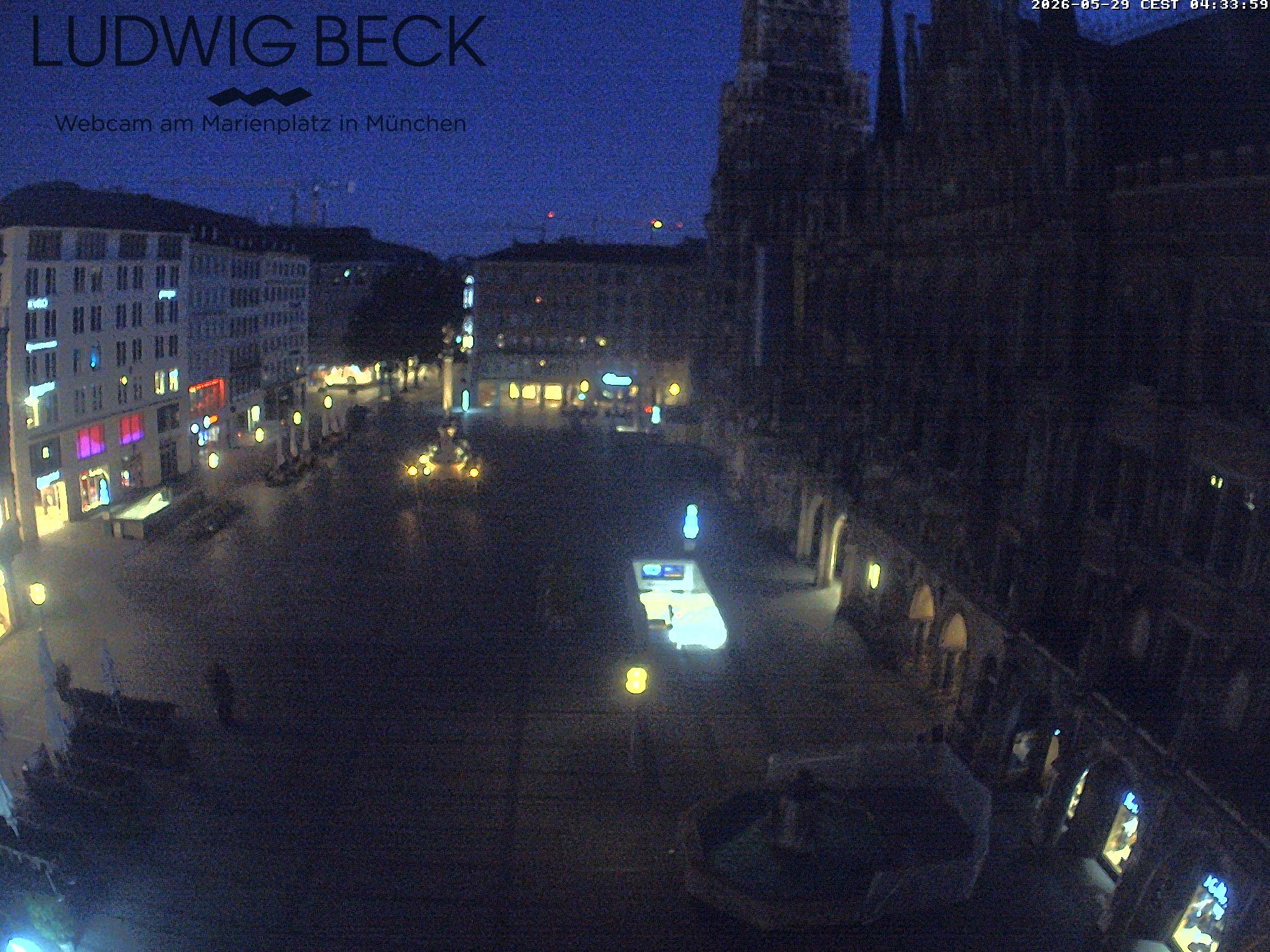 Archiv Foto Webcam am Marienplatz München