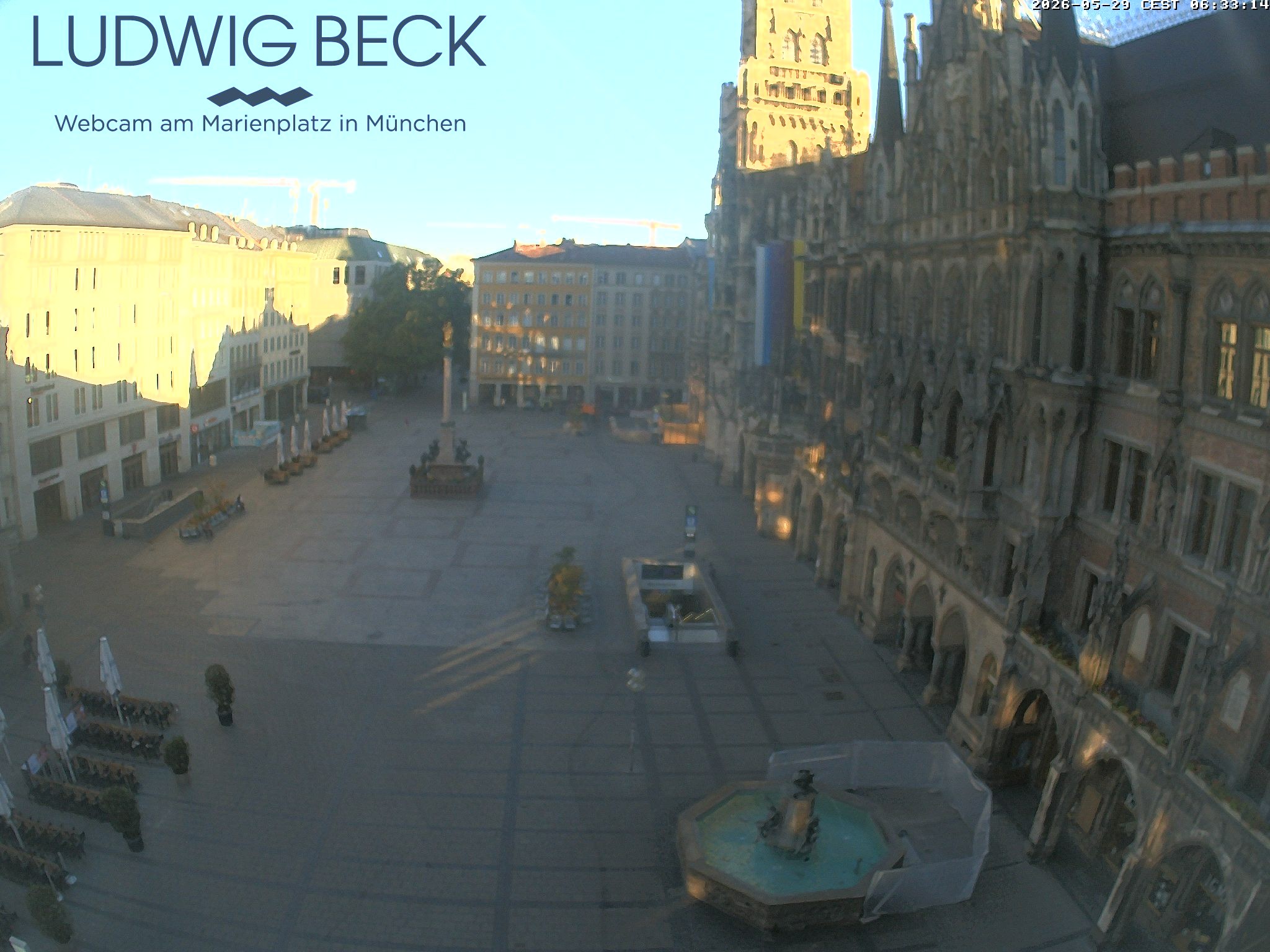 Archiv Foto Webcam am Marienplatz München