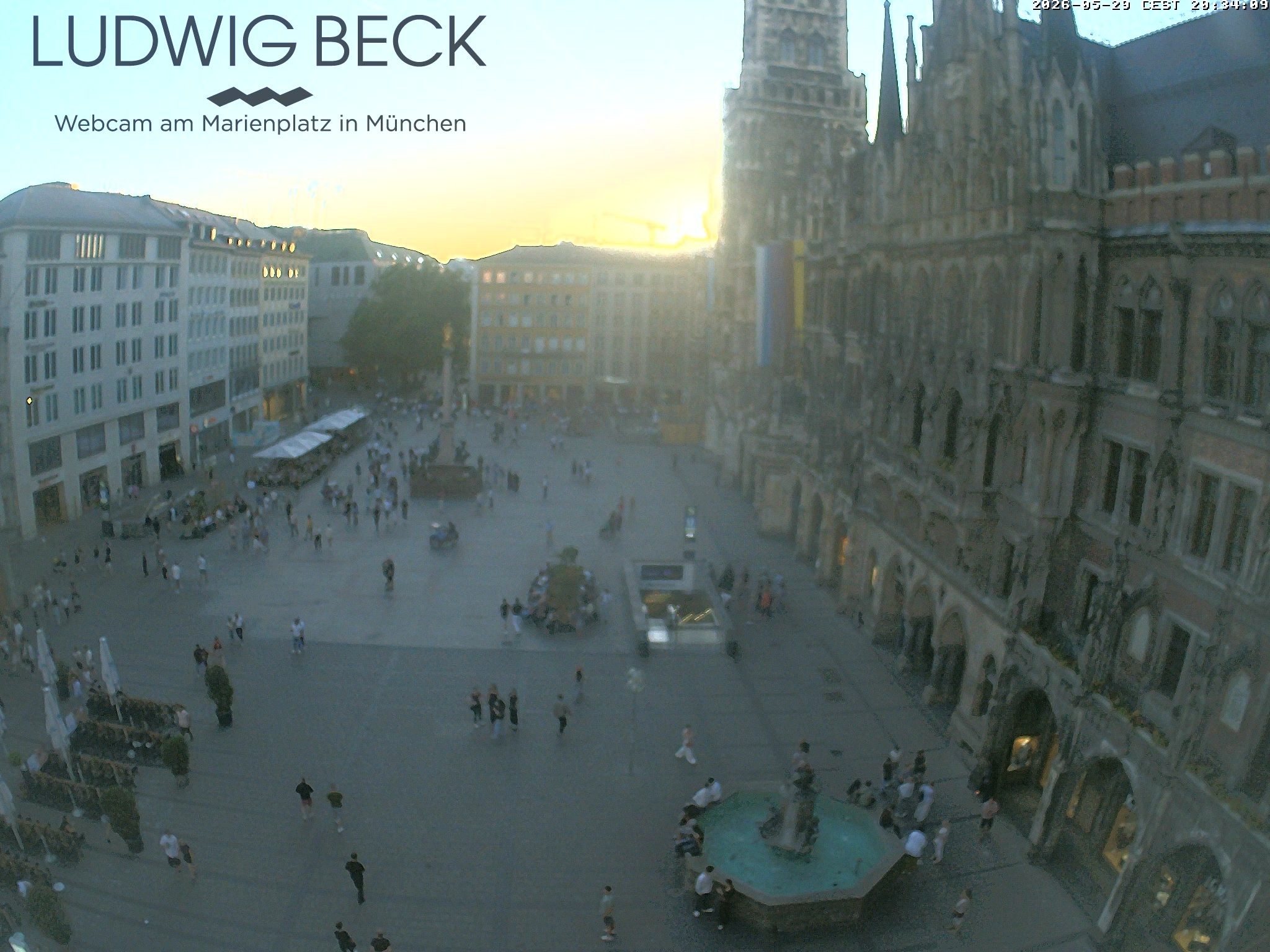 Archiv Foto Webcam am Marienplatz München