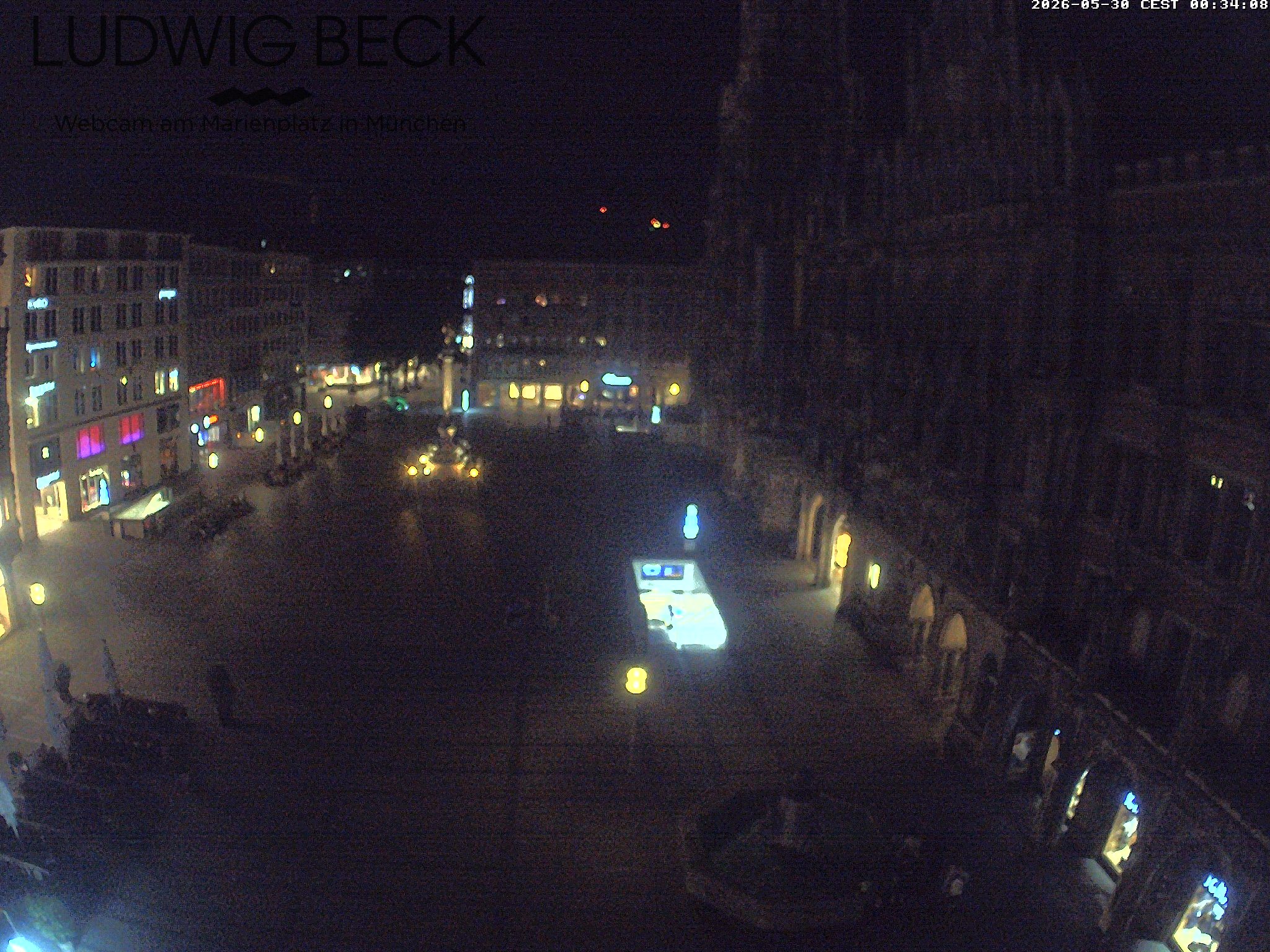 Archiv Foto Webcam am Marienplatz München