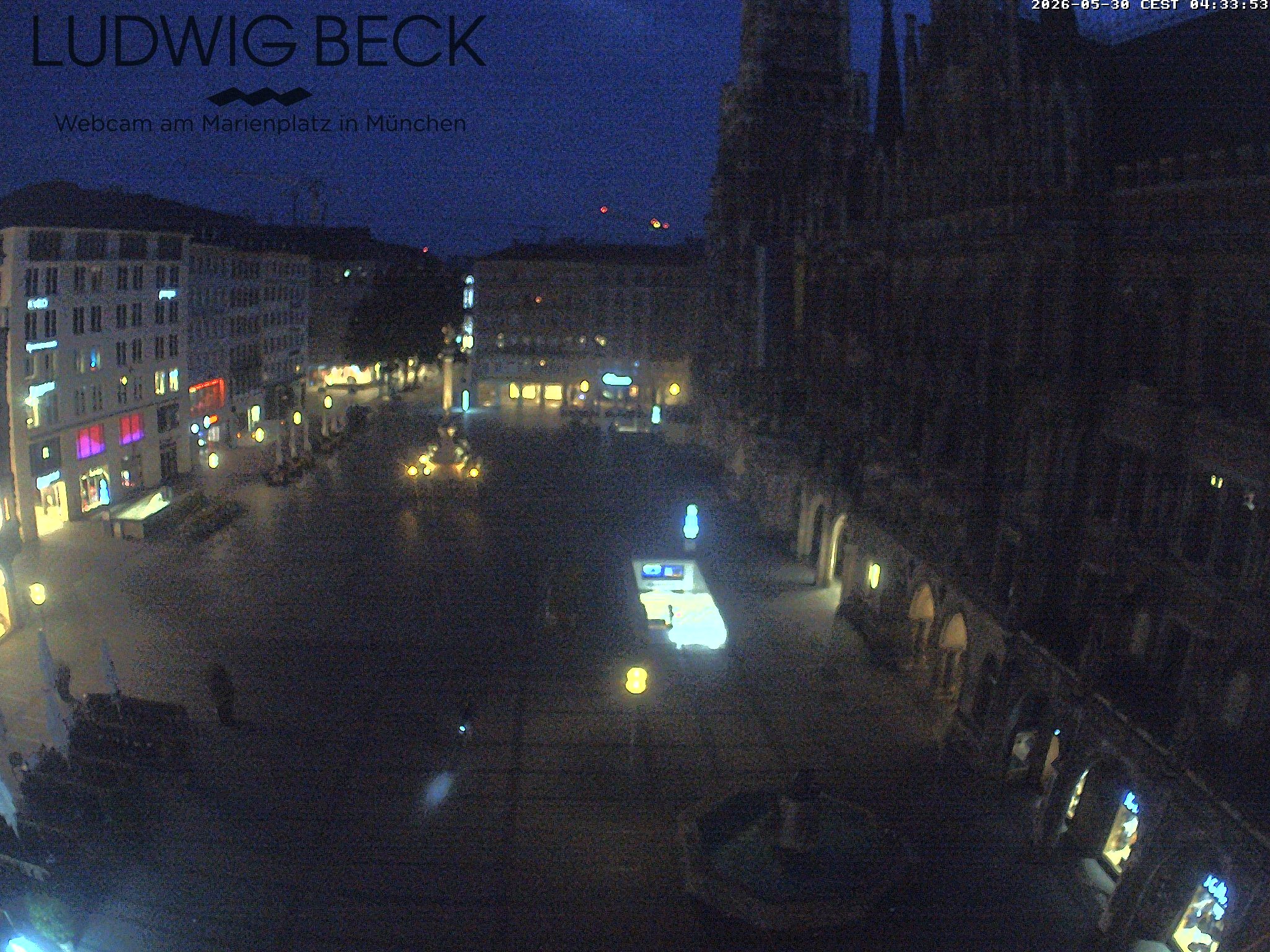 Archiv Foto Webcam am Marienplatz München