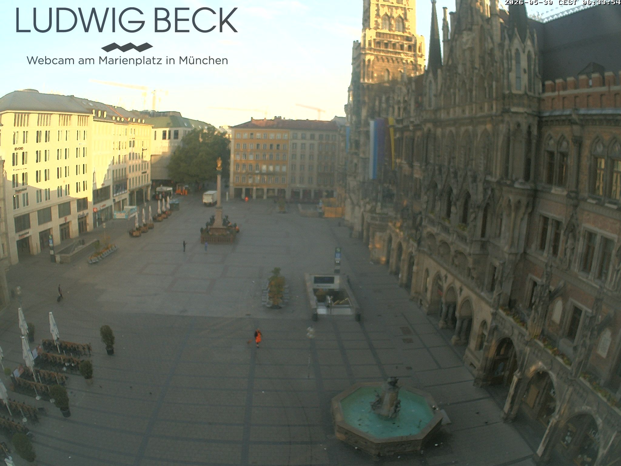 Archiv Foto Webcam am Marienplatz München