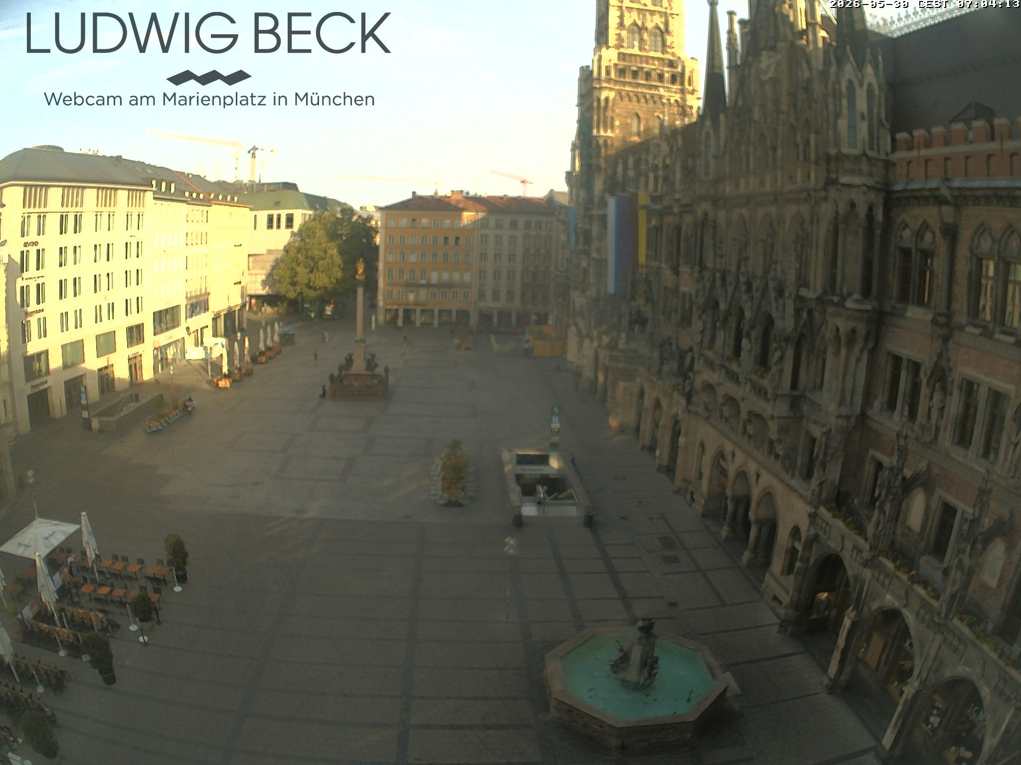 Archiv Foto Webcam am Marienplatz München