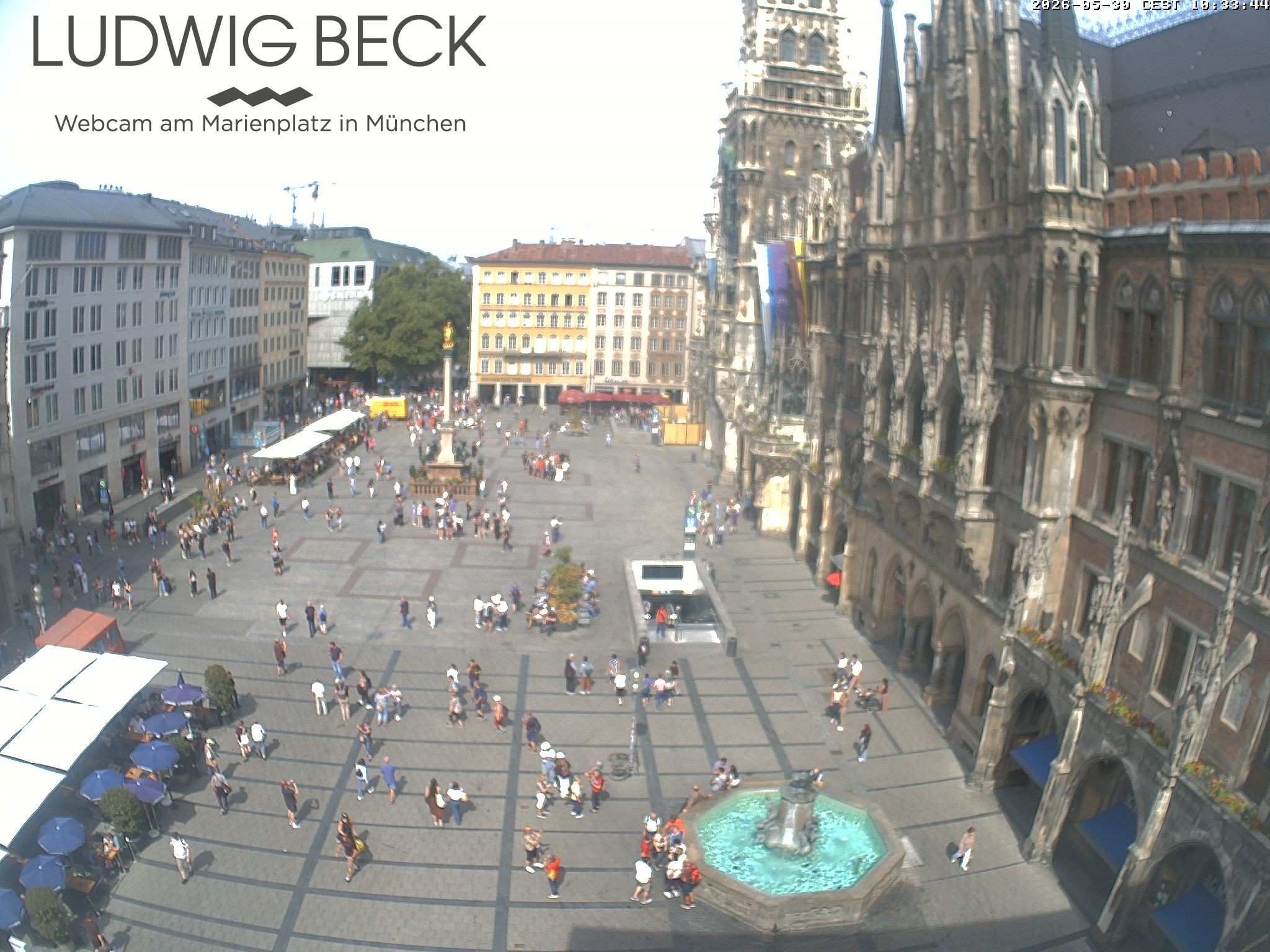 Archiv Foto Webcam am Marienplatz München