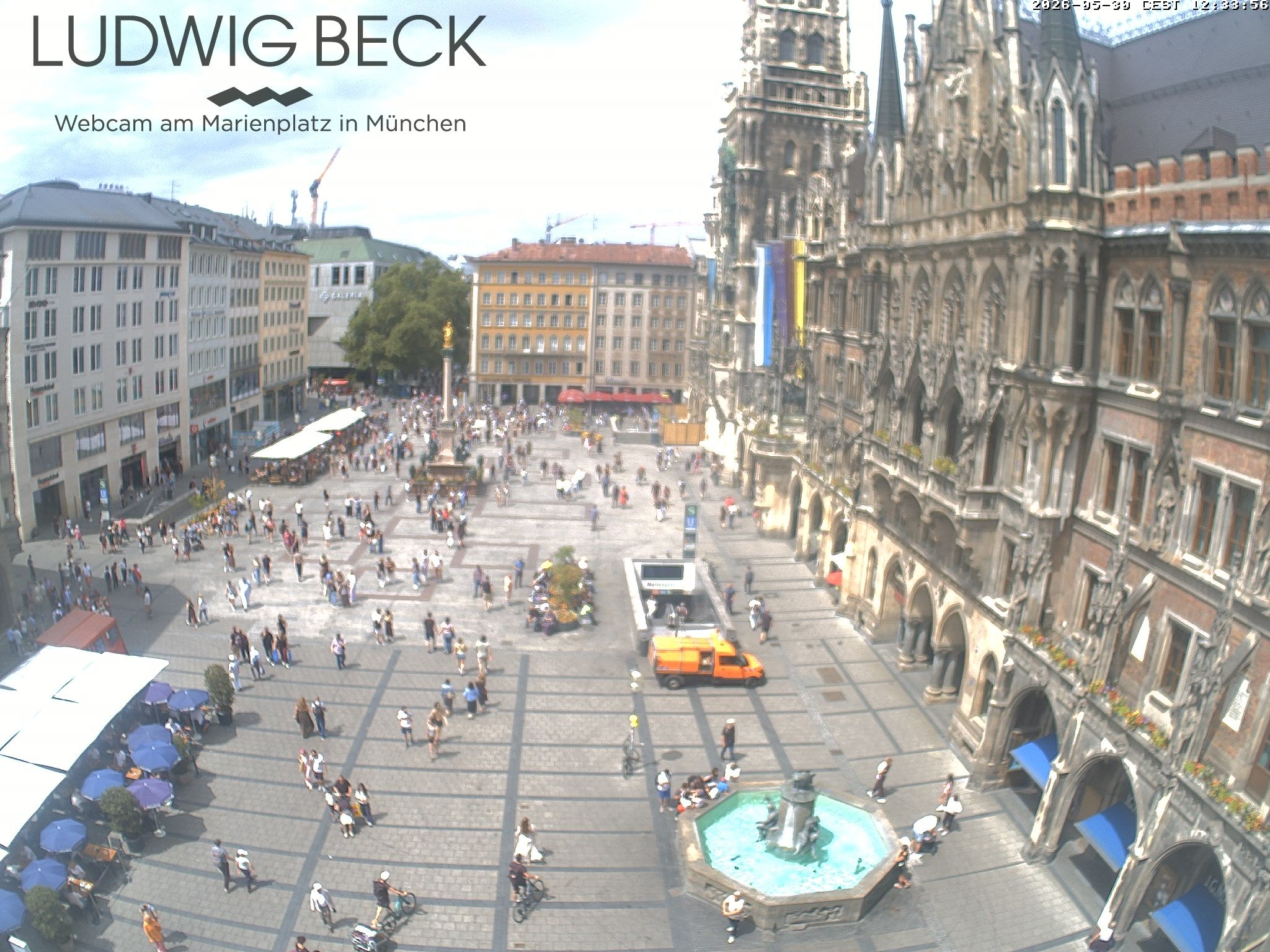 Archiv Foto Webcam am Marienplatz München