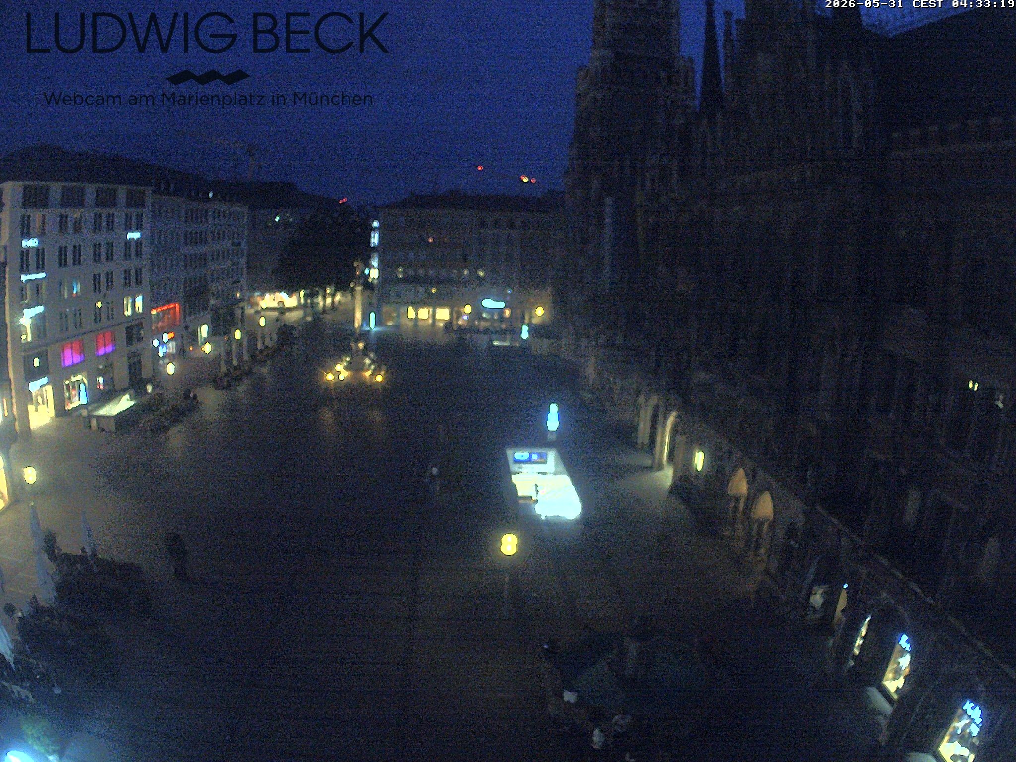 Archiv Foto Webcam am Marienplatz München