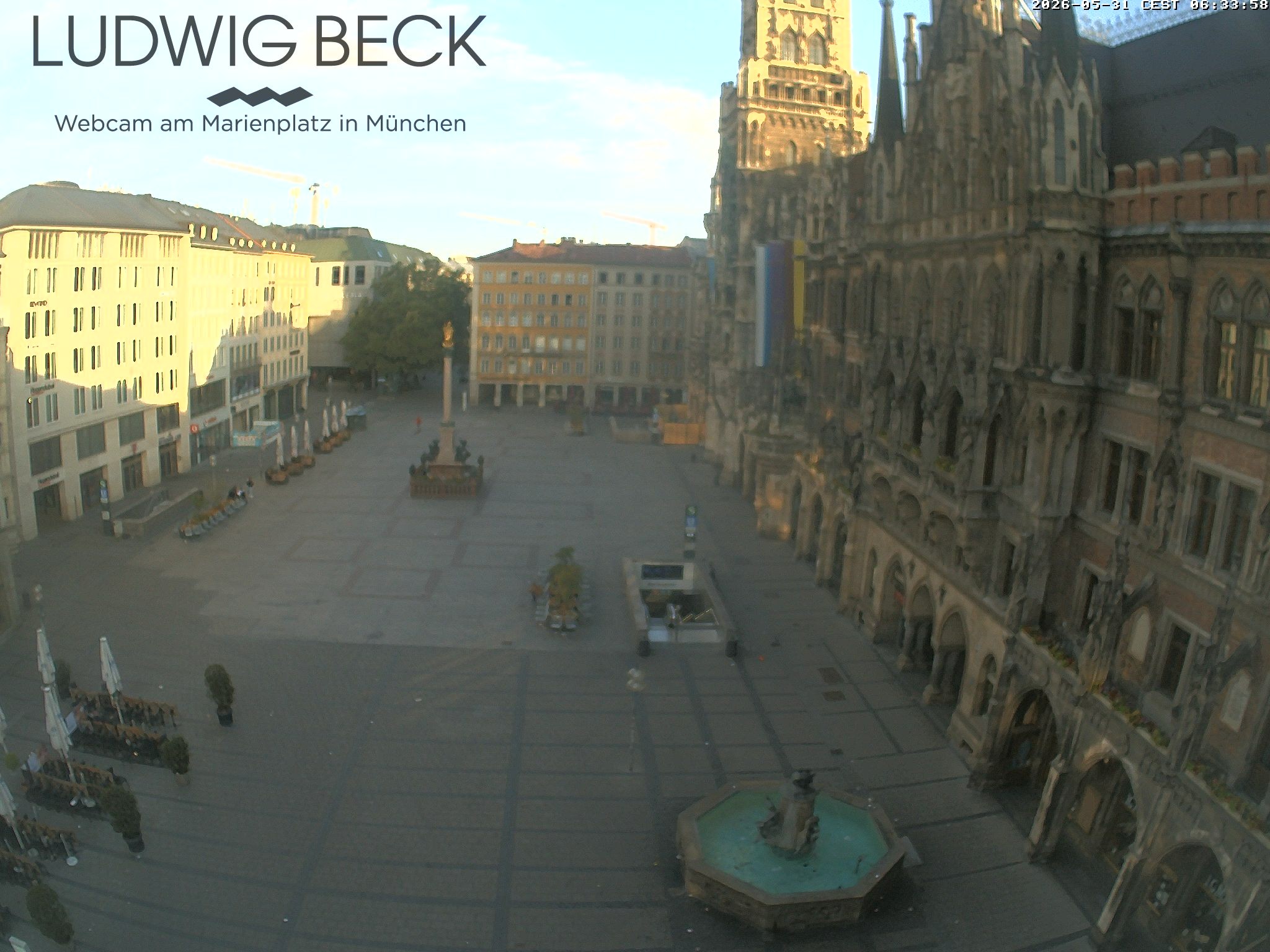 Archiv Foto Webcam am Marienplatz München