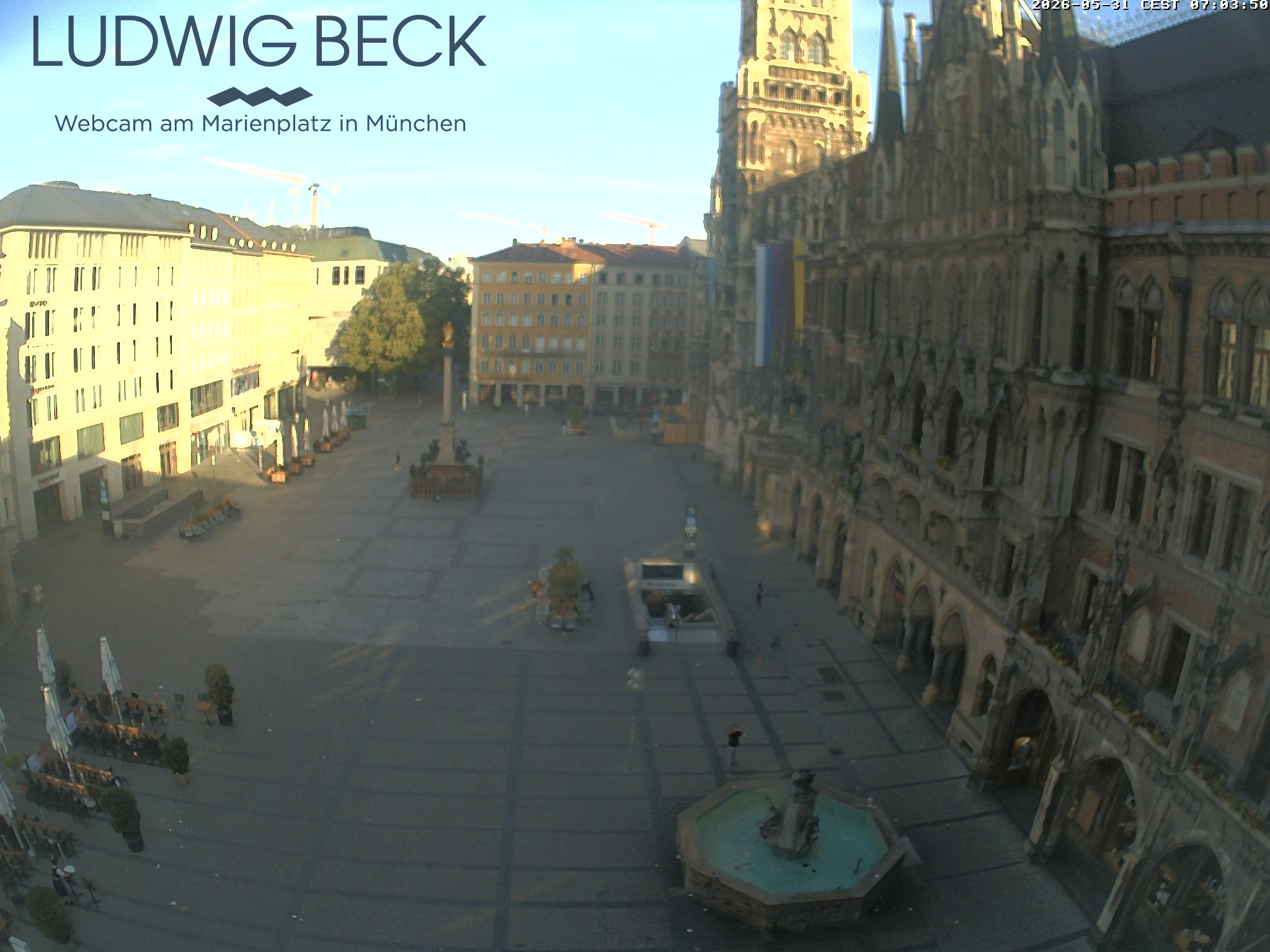 Archiv Foto Webcam am Marienplatz München
