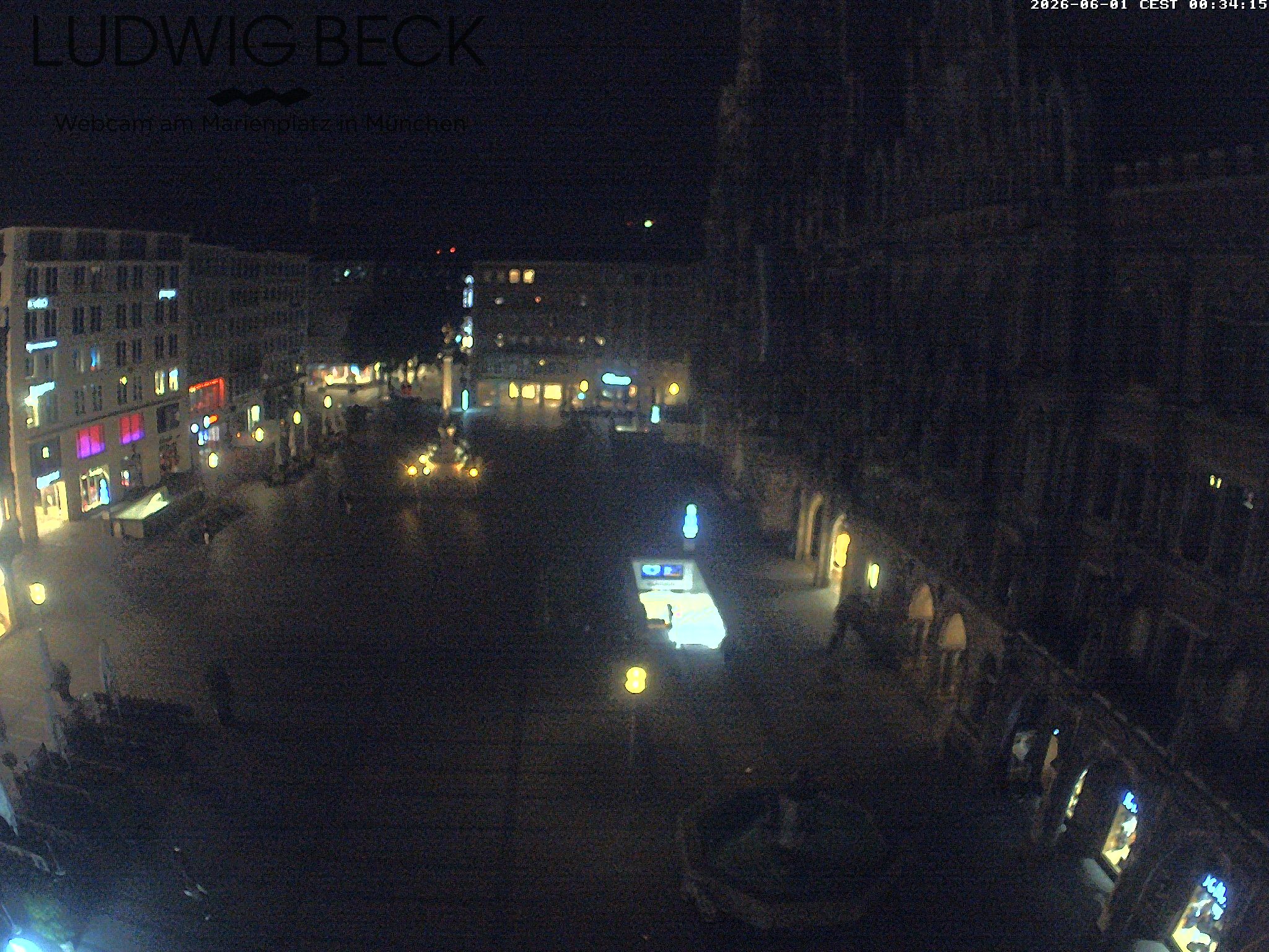 Archiv Foto Webcam am Marienplatz München