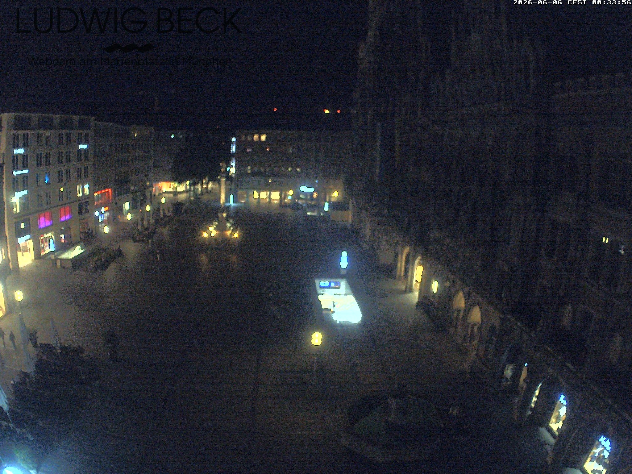 Archiv Foto Webcam am Marienplatz München