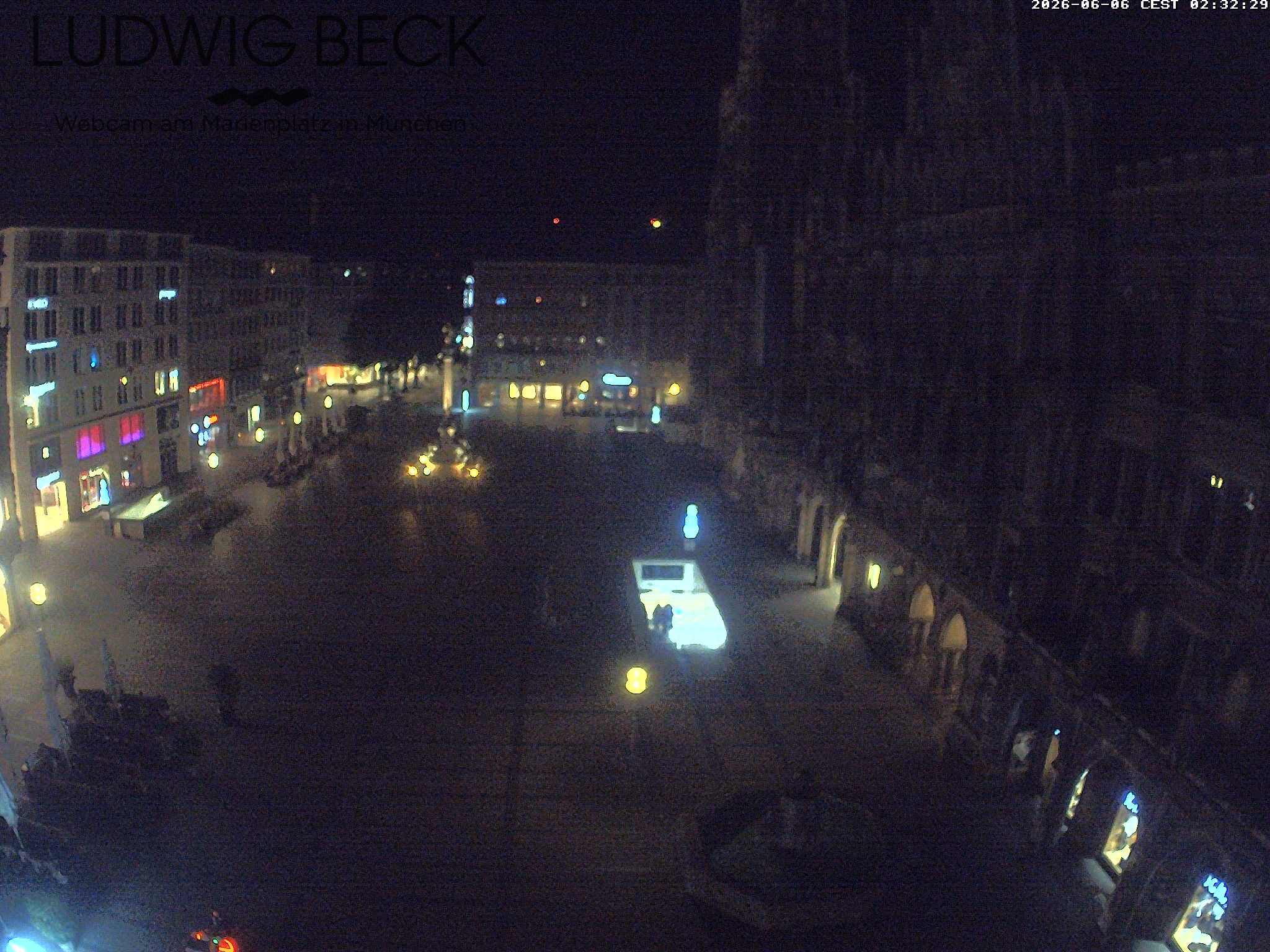 Archiv Foto Webcam am Marienplatz München