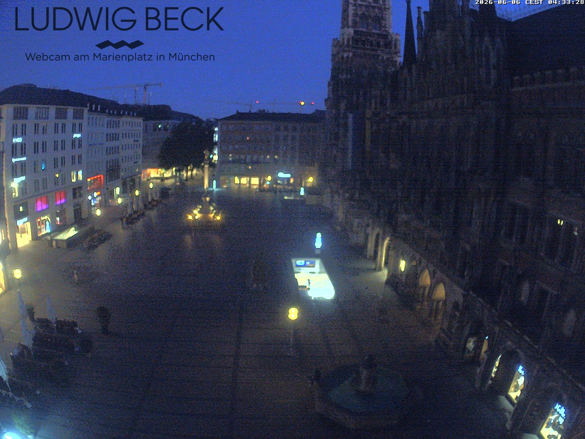 Archiv Foto Webcam am Marienplatz München