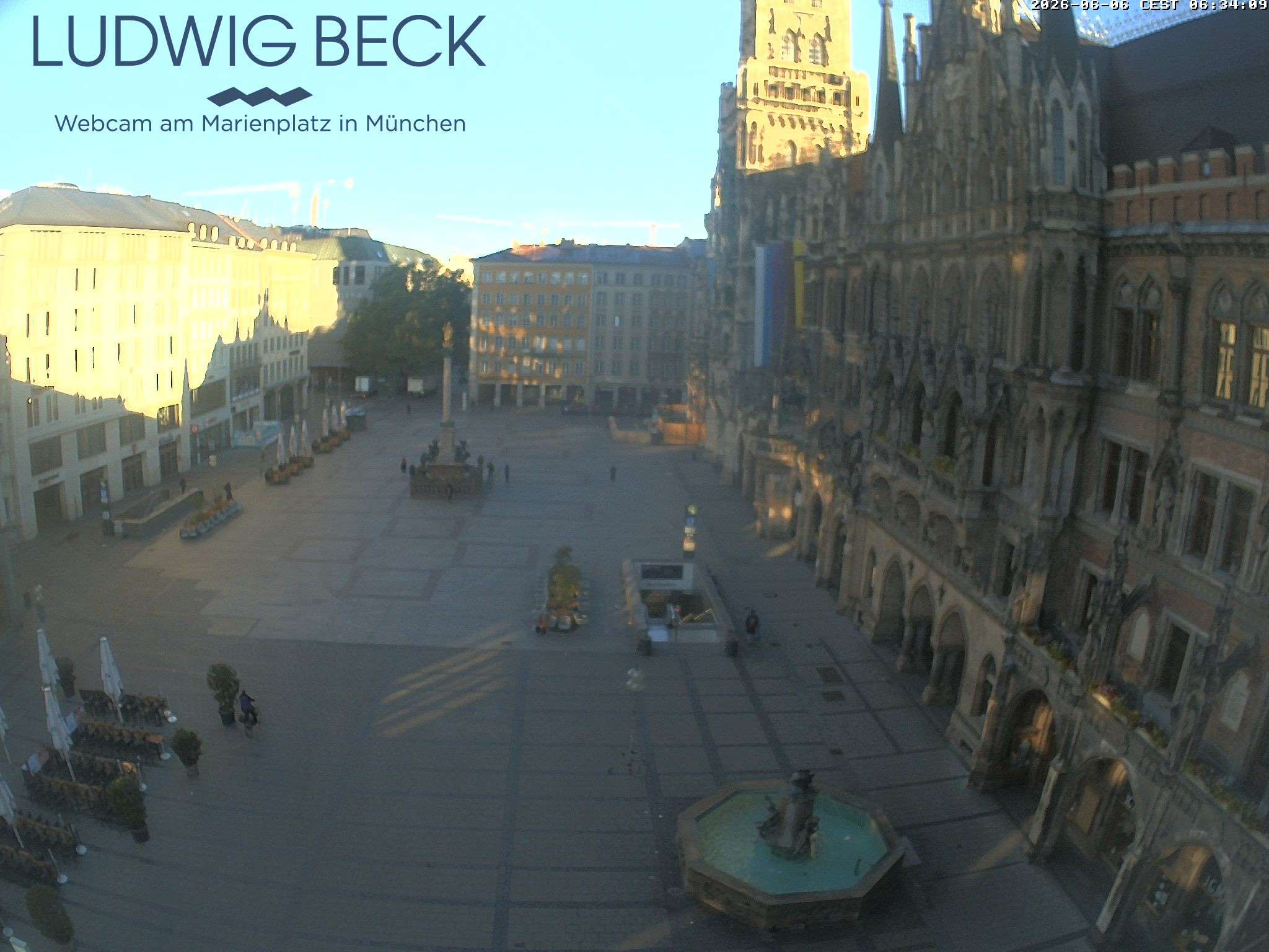 Archiv Foto Webcam am Marienplatz München