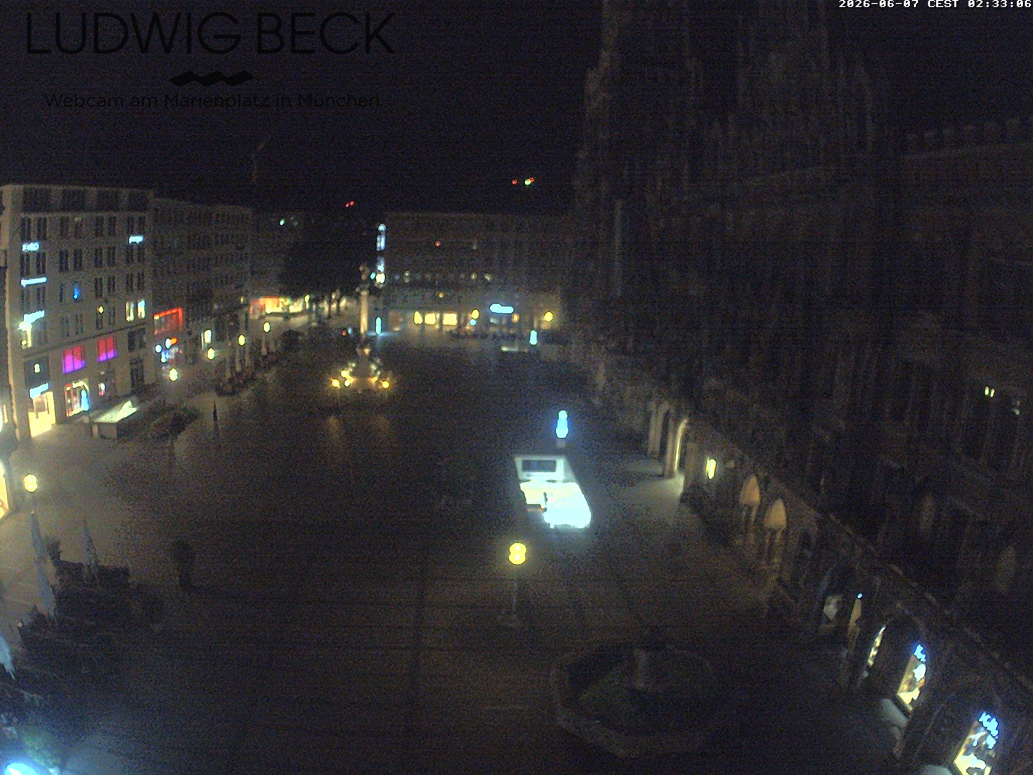 Archiv Foto Webcam am Marienplatz München