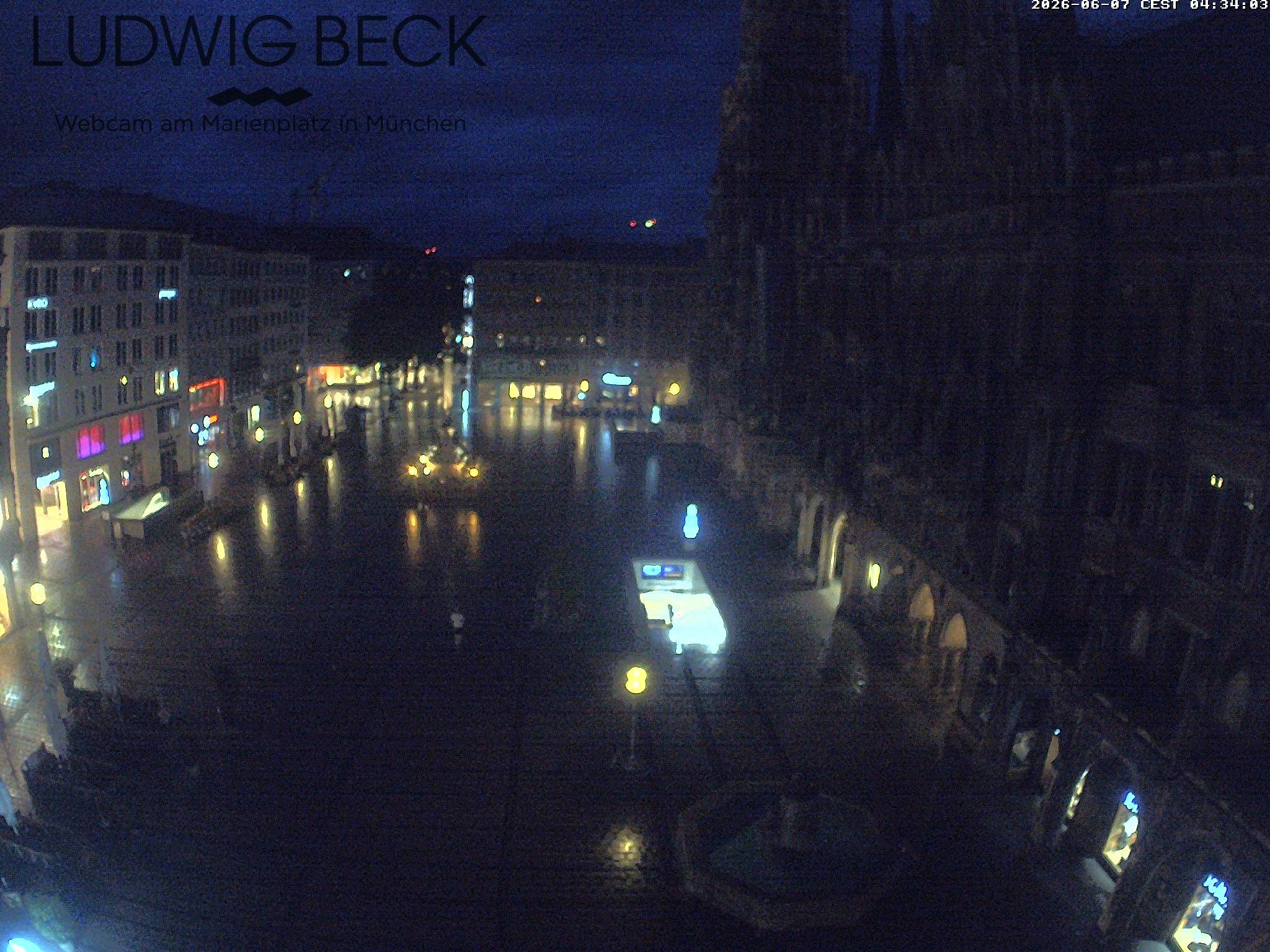 Archiv Foto Webcam am Marienplatz München